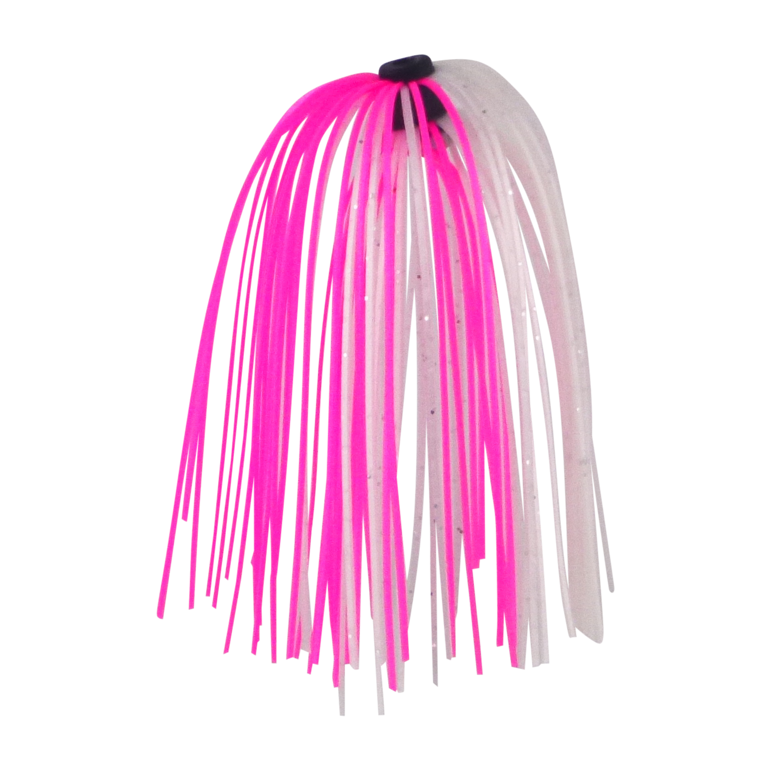 Fishing Tackle: Dekoi Jigging Skirts, Metallic Pink/White