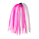 Fishing Tackle: Dekoi Jigging Skirts, Metallic Pink/White
