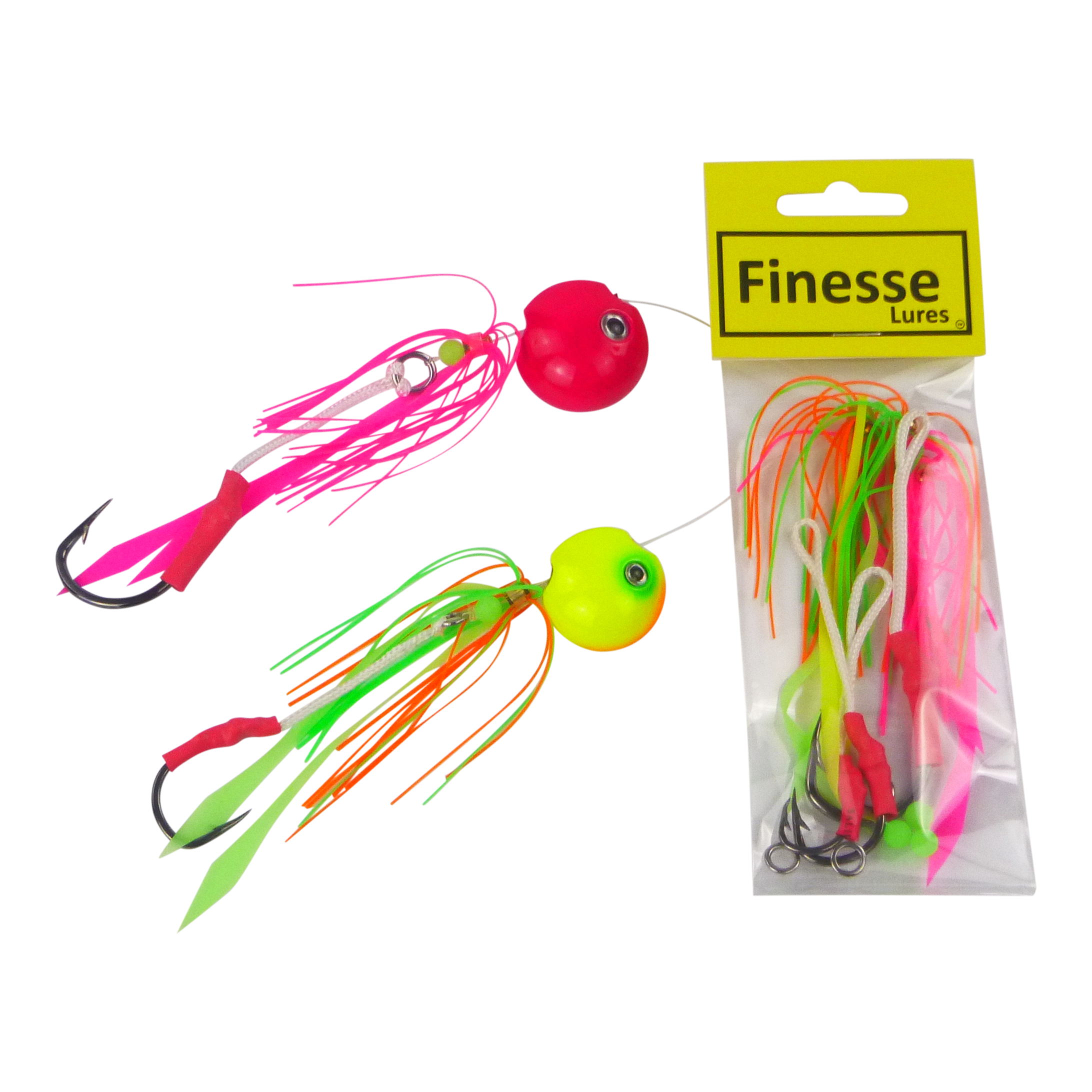 Fishing Tackle: Finesse Kabura Jig Assist Skirts, 3 Pack