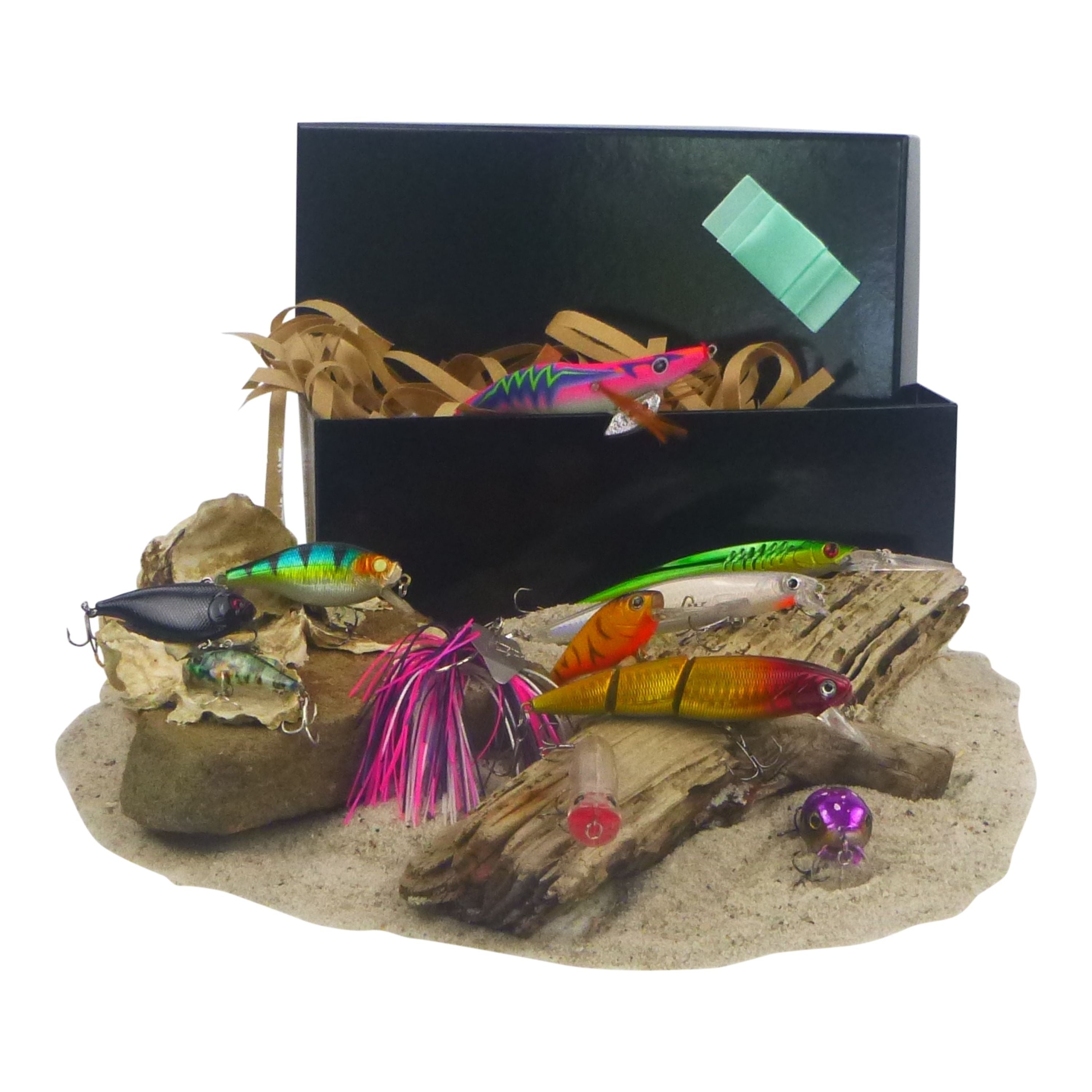 Fishing Tackle: Big Black Box of Lures