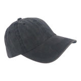 Fishing Tackle: BSTC 6-Panel Baseball Cap, Distressed Cotton, Charcoal