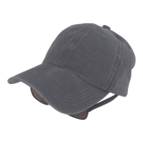 Fishing Tackle: BSTC 6-Panel Baseball Cap, Distressed Cotton, Grey