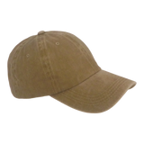 Fishing Tackle: BSTC 6-Panel Baseball Cap, Distressed Cotton, Tan