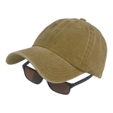 Fishing Tackle: BSTC 6-Panel Baseball Cap, Distressed Cotton, Tan