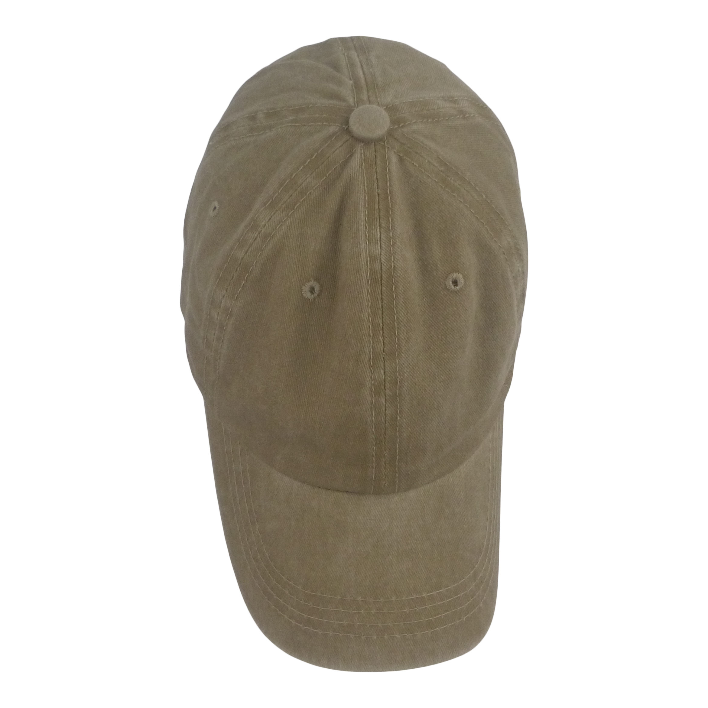 Fishing Tackle: BSTC 6-Panel Baseball Cap, Distressed Cotton, Tan