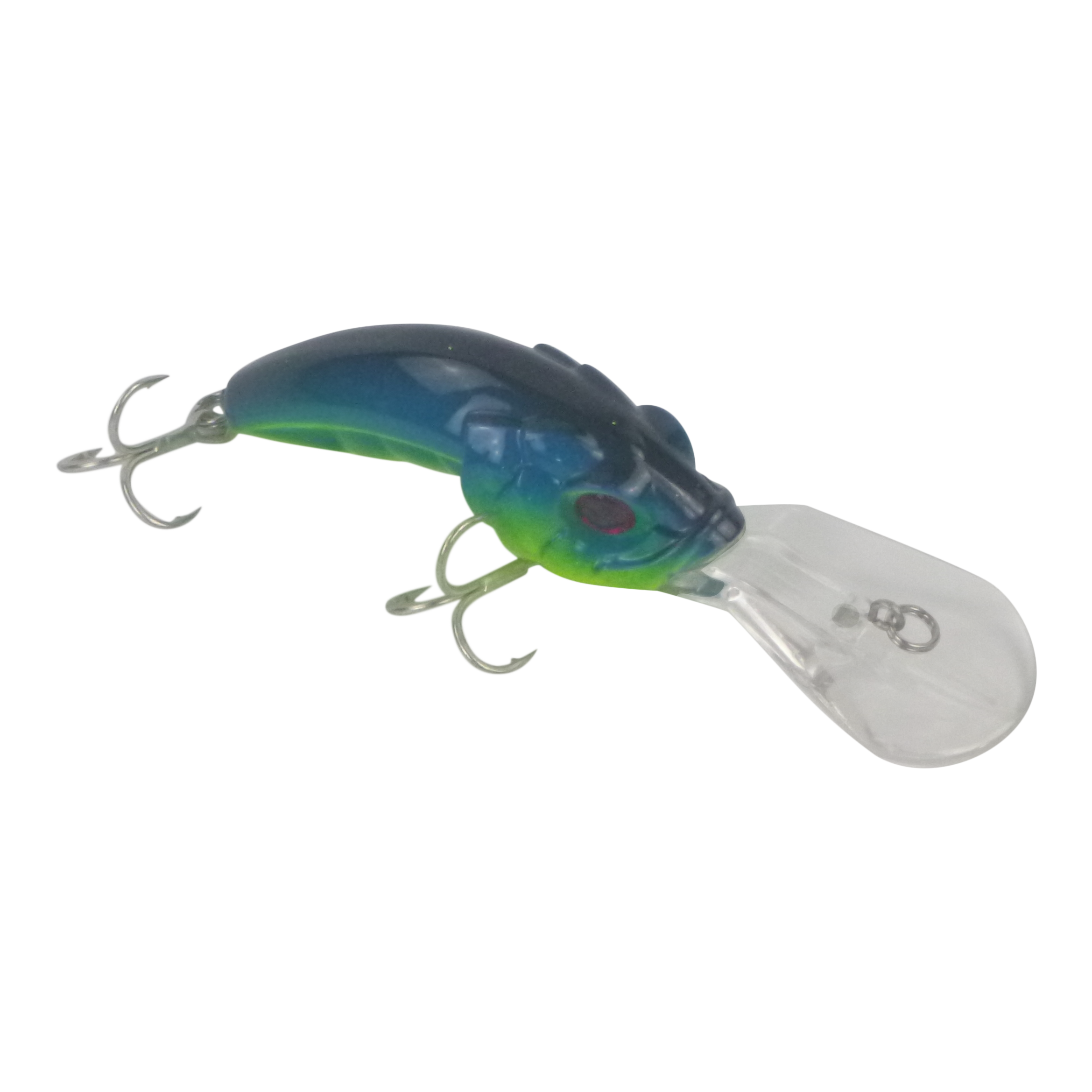 Fishing Tackle: Finesse Leapfrog Deep Diver, 100mm, Lime Blue