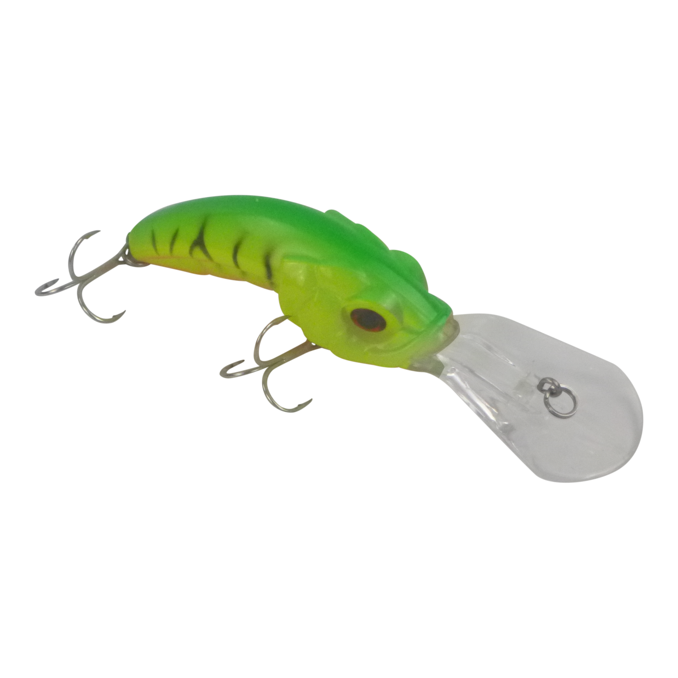 Fishing Tackle: Finesse Leapfrog Deep Diver, 100mm, Lemon Lime