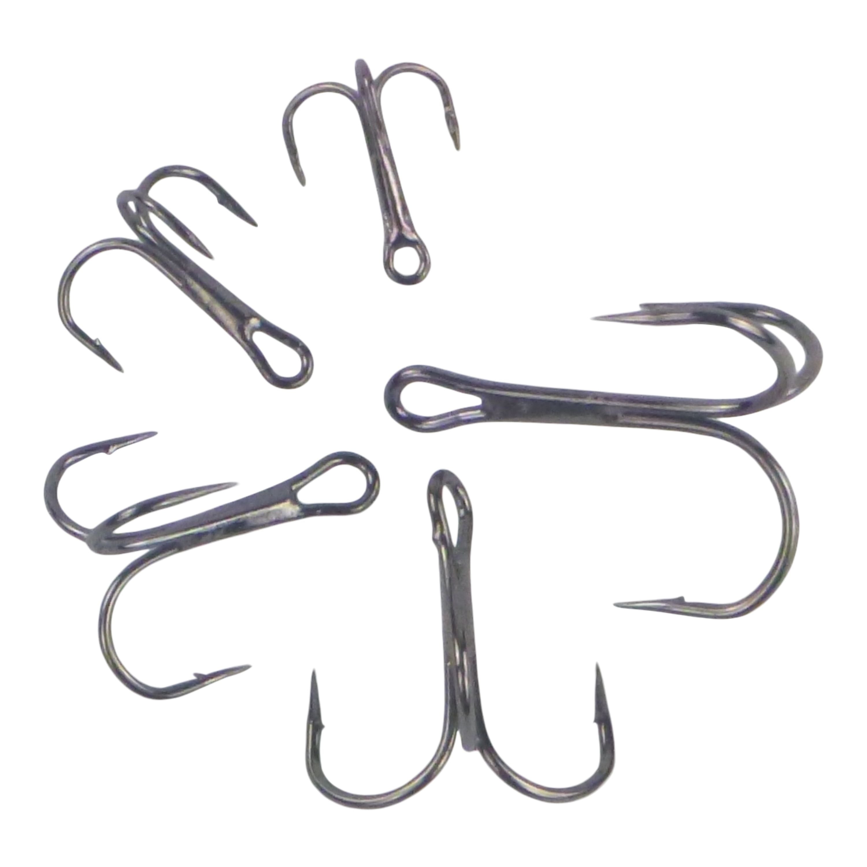 Fishing Tackle: Swimerz Round Bend Trebles Size 10, 50 pack