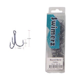 Fishing Tackle: Swimerz Round Bend Trebles Size 4, 50 pack