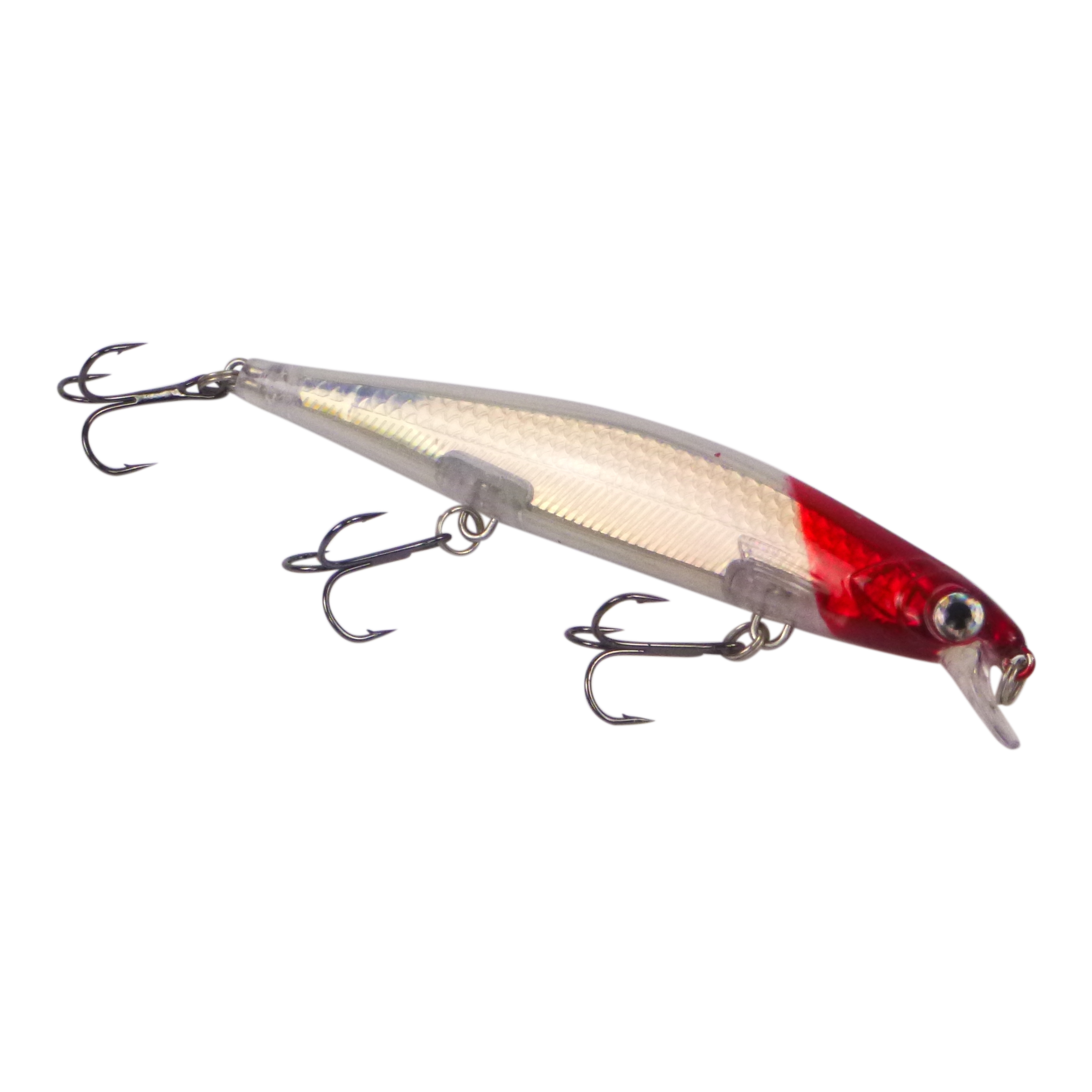 Fishing Tackle: Finesse 'Chudan' 110mm Sinking/Diving Minnow, Red Head