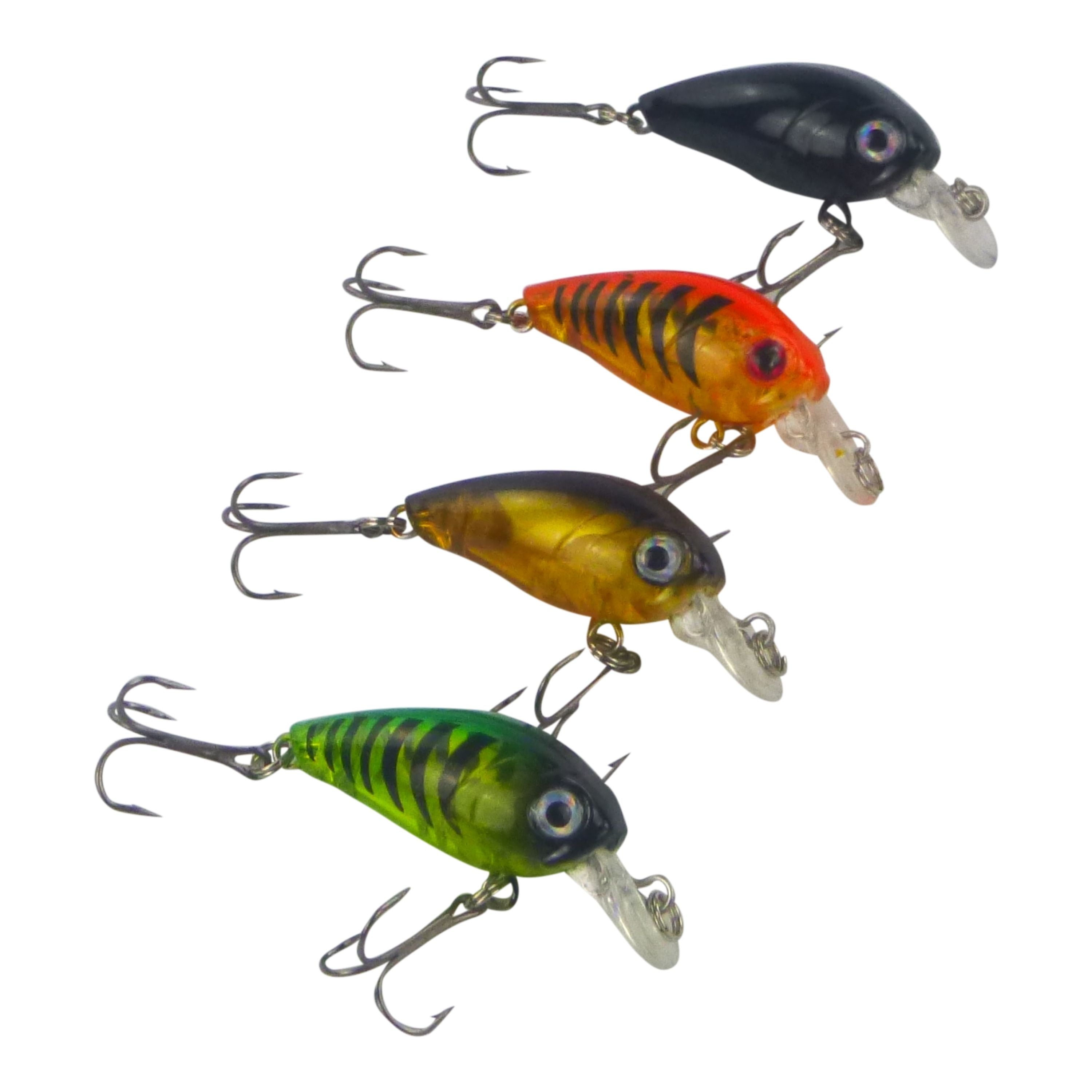 Fishing Tackle: Finesse Chisana Crankbait, Tiger Stripe, 45mm
