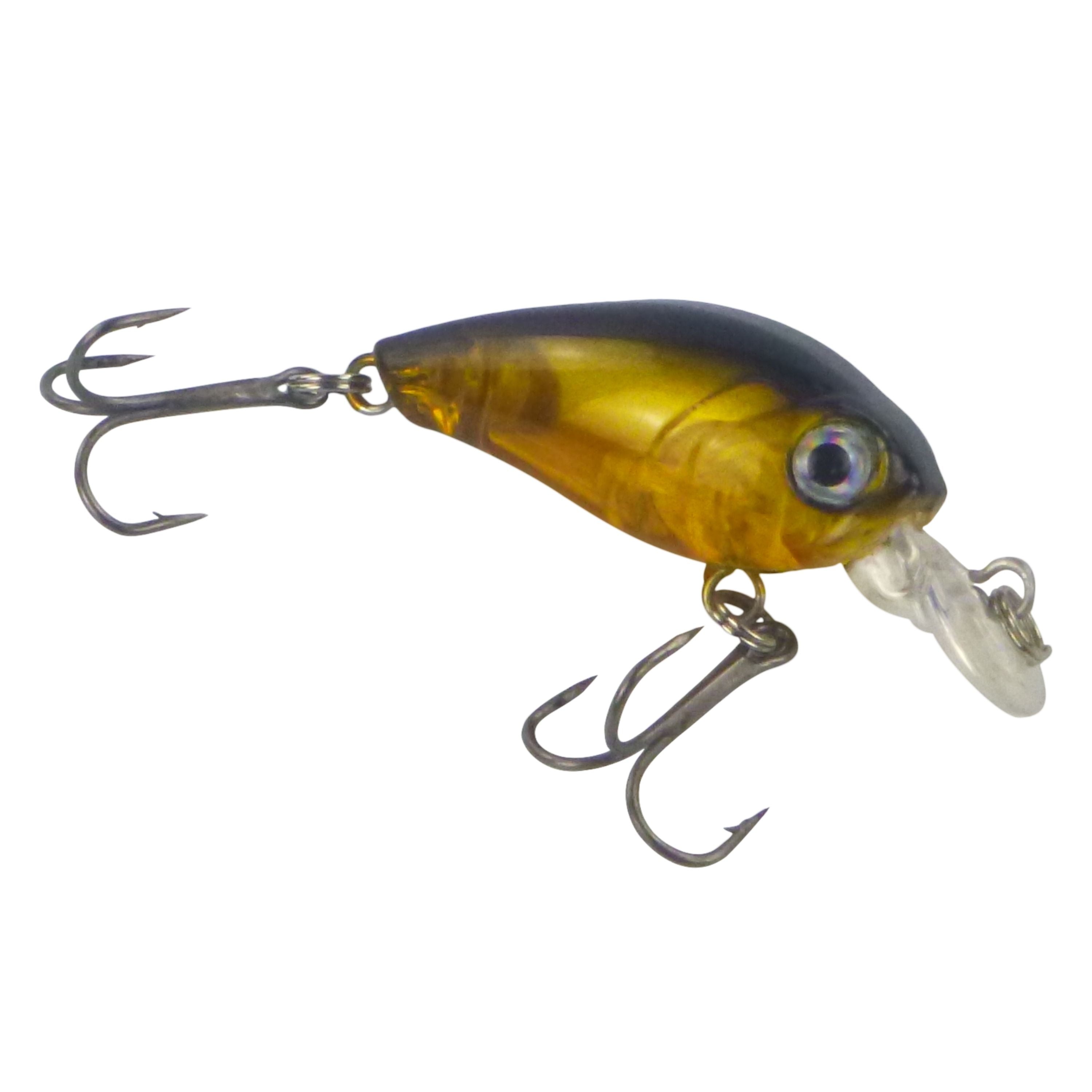 Fishing Tackle: Finesse Chisana Crankbait, Opaque Gold, 45mm
