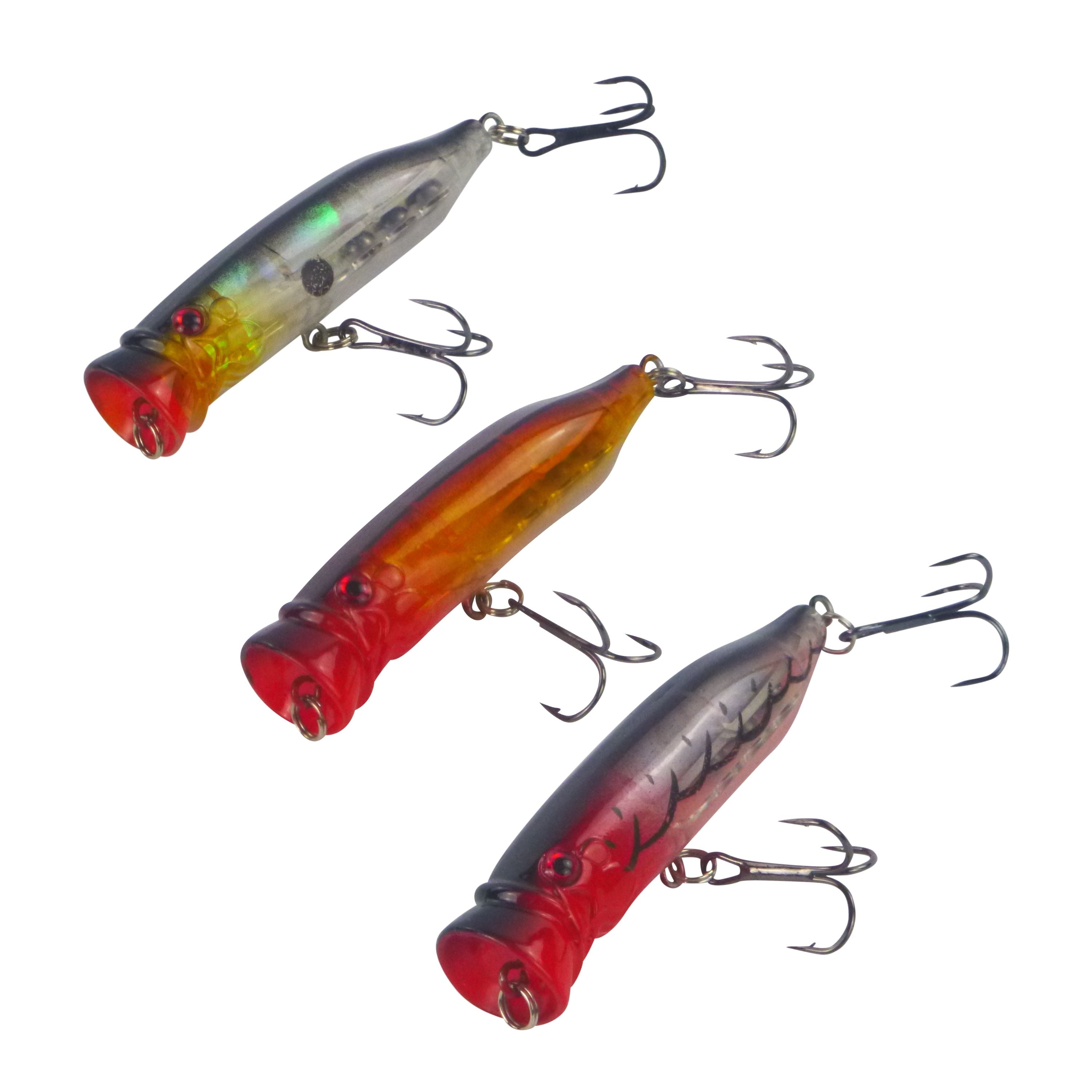 Fishing Tackle: Toppu Mizzu P72 Popper, Bleeding Mullet, 72mm