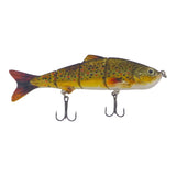 Fishing Tackle: Finesse Naturals 4 Segment Swimbait, 110mm, Brown Trout