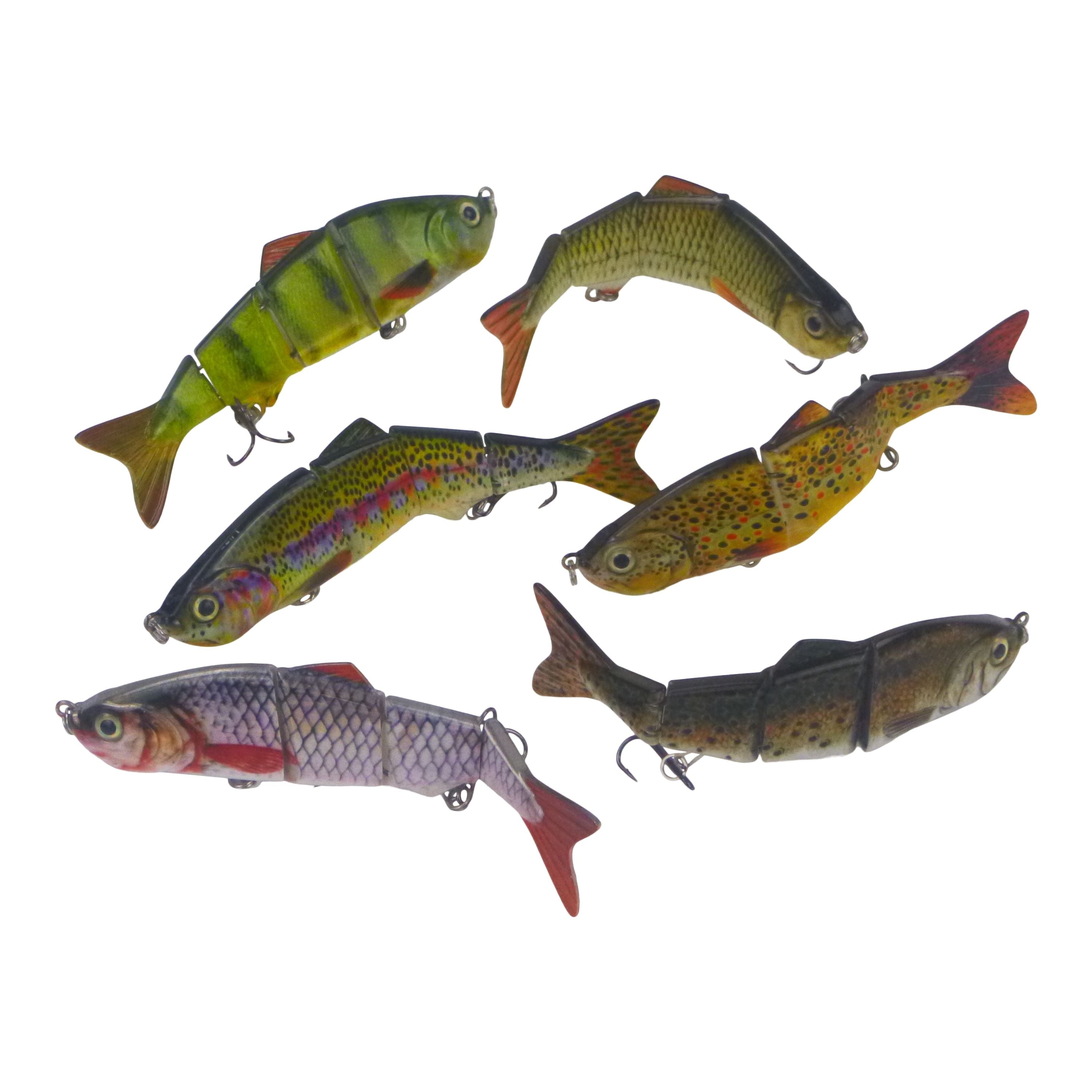 Fishing Tackle: Finesse Naturals 4 Segment Swimbait, 110mm, Mullet