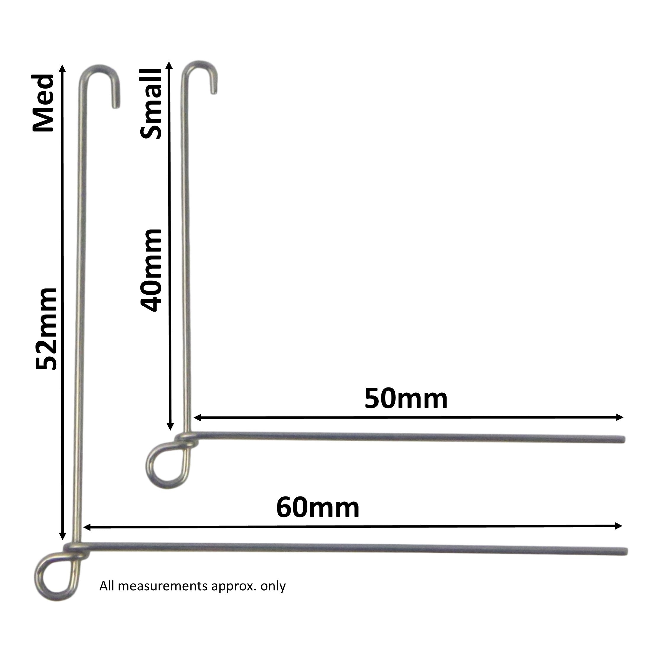 Fishing Tackle: Artizan Spinnerbait Forms, Closed Eye, Small, Qty 8