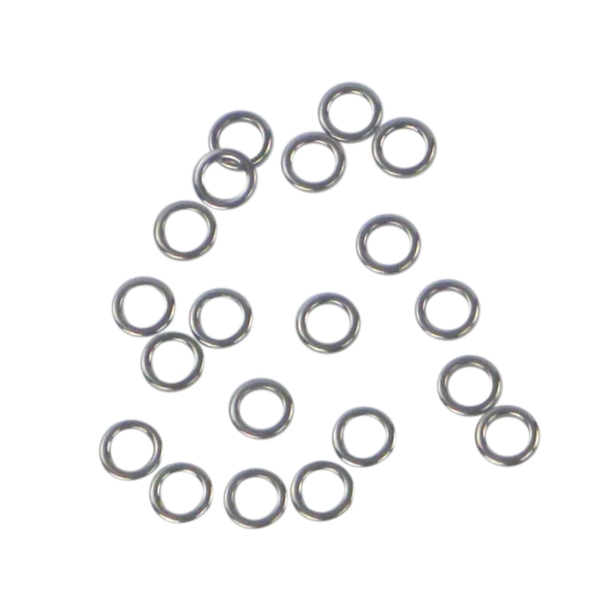 Fishing Tackle: Swimerz Solid Jigging Rings, 8mm, 20 pack