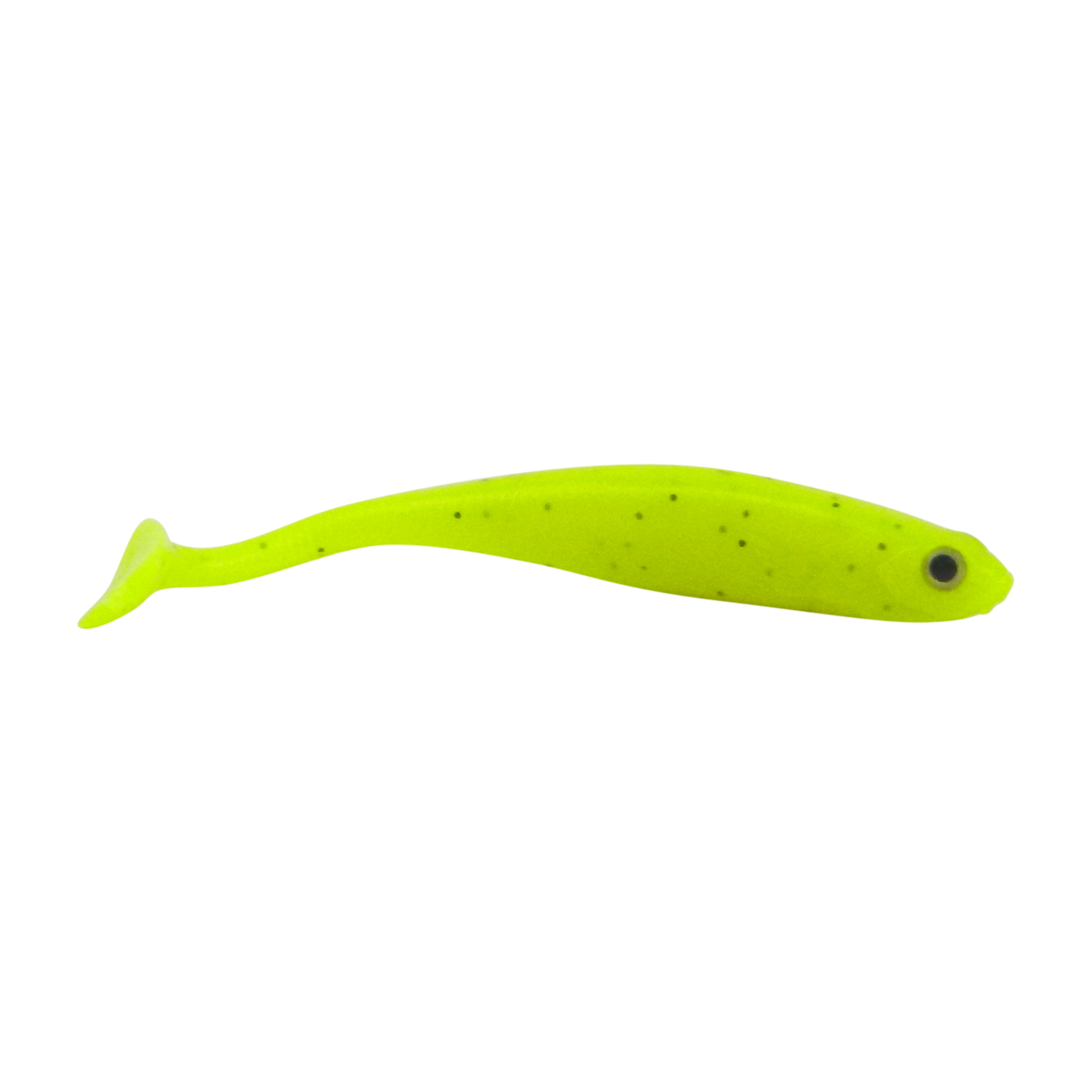 Fishing Tackle: Swimerz Soft Shad 100mm Paddle Tail lure, Chartruese, 6 pack