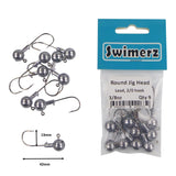 Fishing Tackle: Swimerz Round Jig Head, 3/8 oz 2/0 Hook, 9 pack