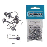 Fishing Tackle: Swimerz Round Jig Head, 1/2 oz 2/0 Hook, 8 pack