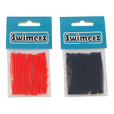 Fishing Tackle: Swimerz Assist Hook Sleeves, 2mm Shrink Tube, Black & Red, 50mmL. Qty 60.