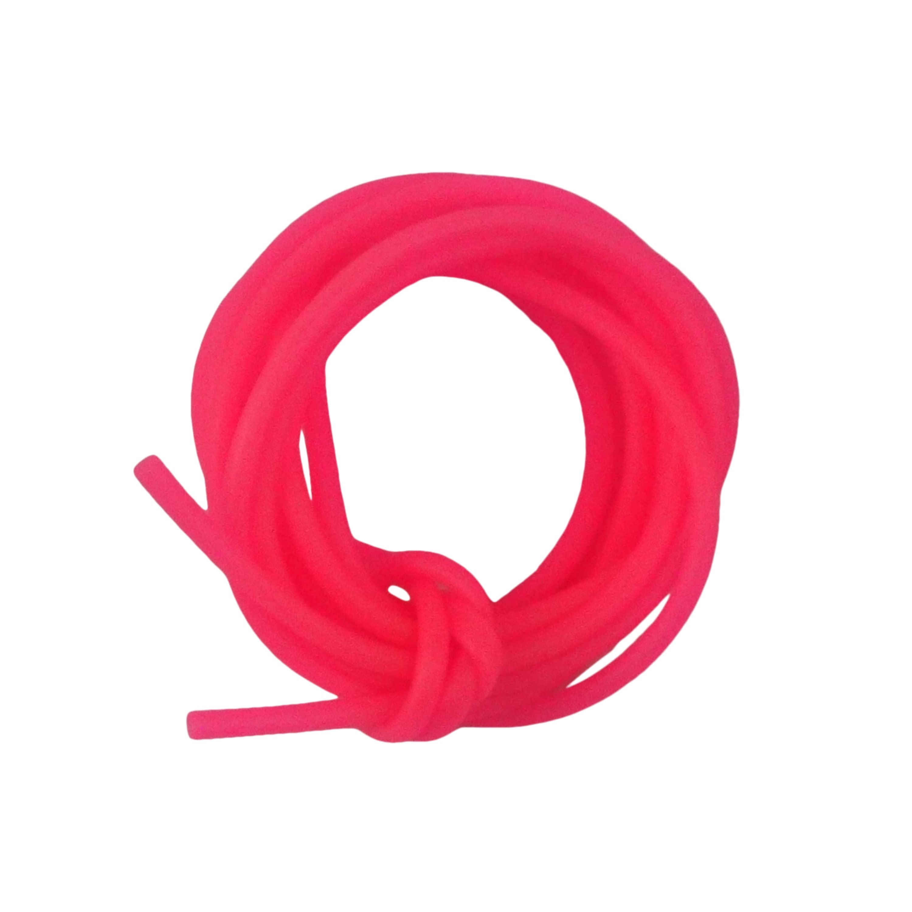 Fishing Tackle: Swimerz Tubes, Lumo Pink, 2mmID 3mmOD, 400cm