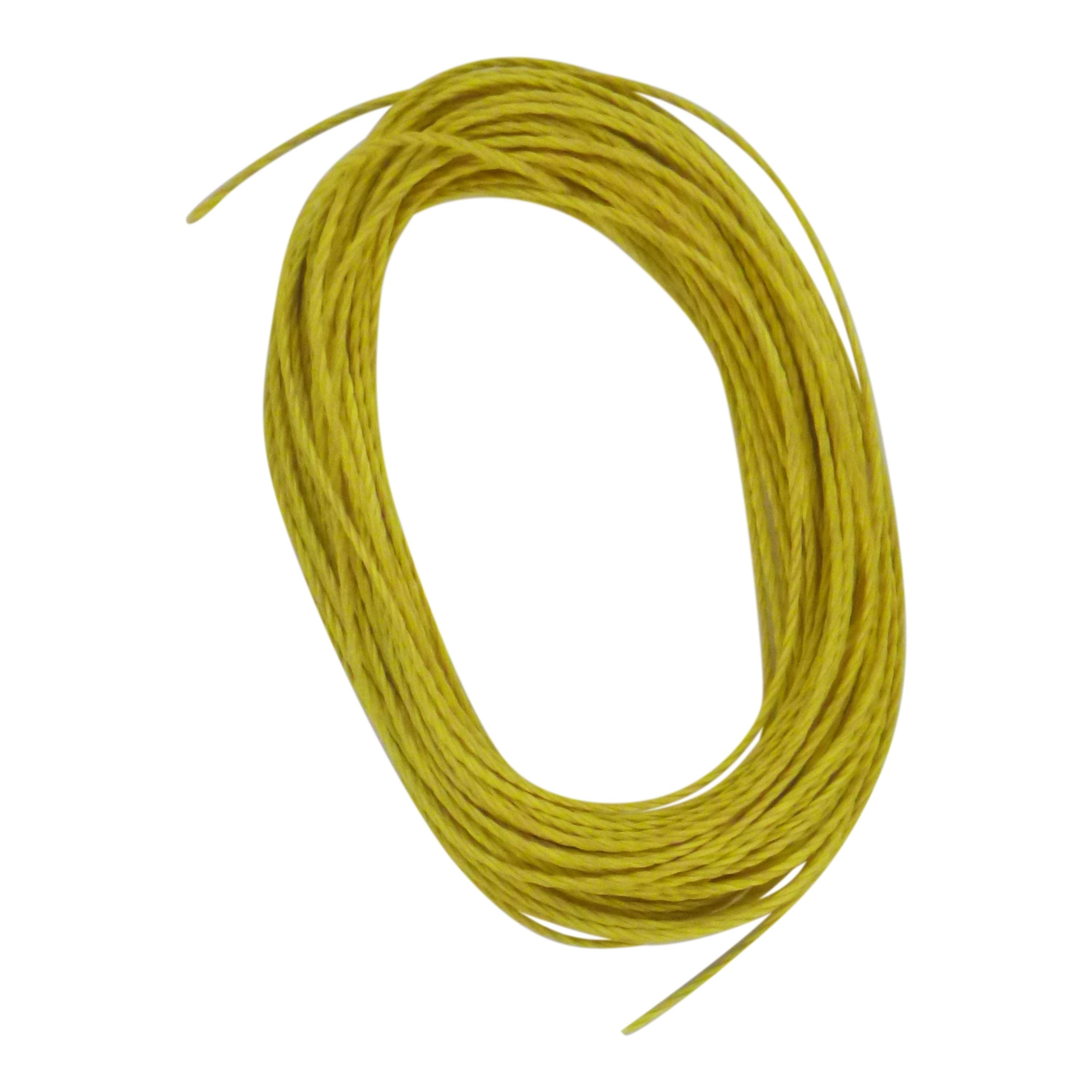 Fishing Tackle: Swimerz Twisted Kevlar Assist Line, Yellow 45kg, 7.5 mtrs