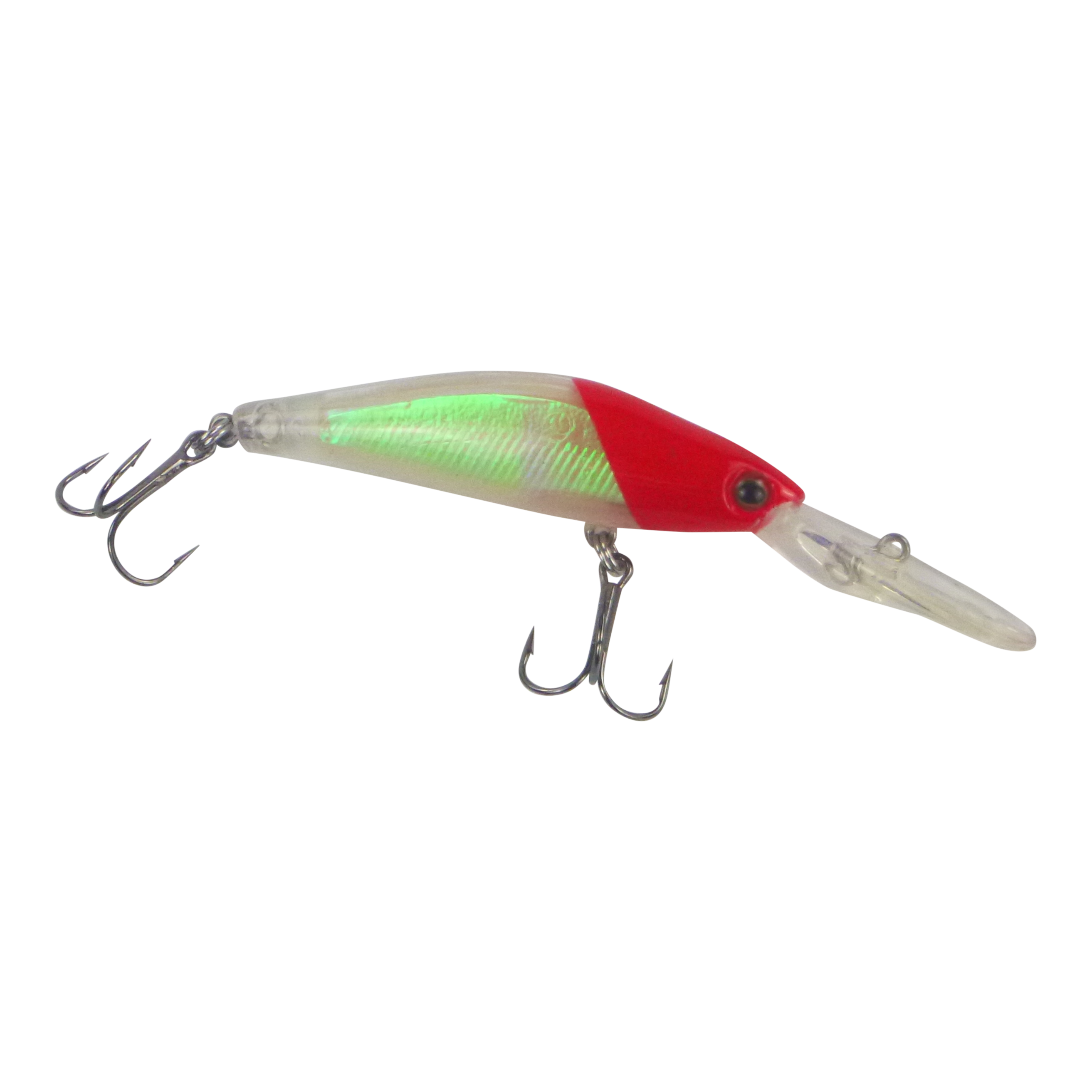 Fishing Tackle: Finesse Longlip Minnow, Red Head, 90mm