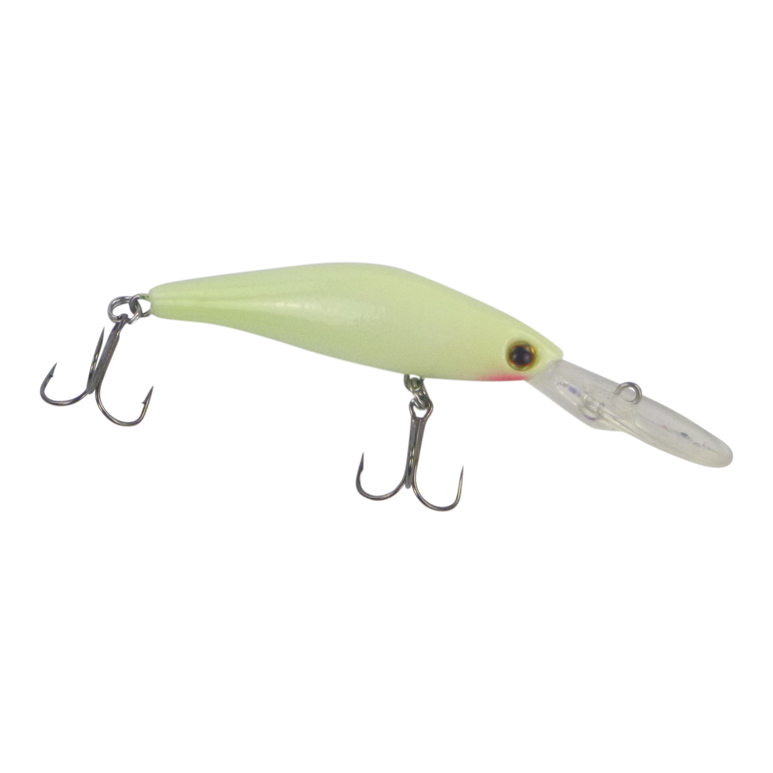 Fishing Tackle: Finesse Longlip Minnow, Albino Blush, 90mm