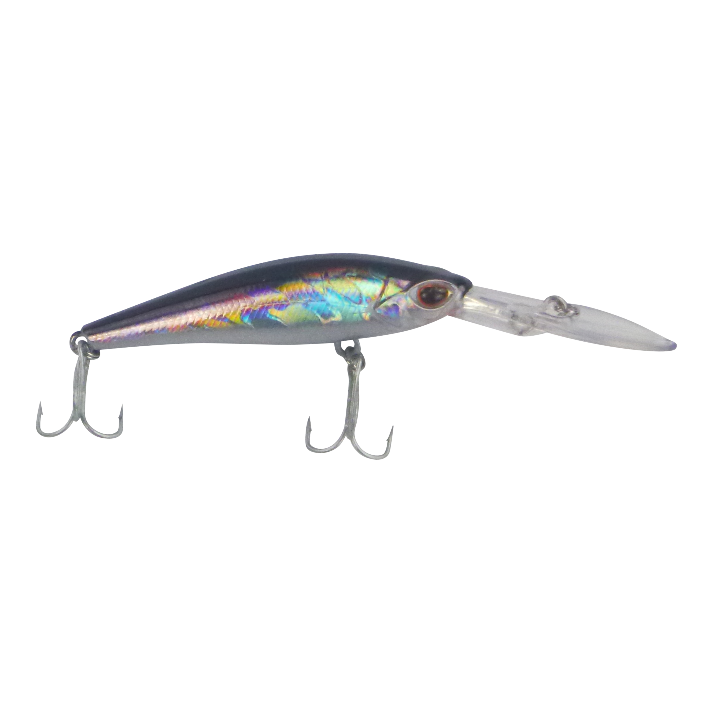 Fishing Tackle: Finesse Wobbler Diving Lure, Silver Mullet. 90mm