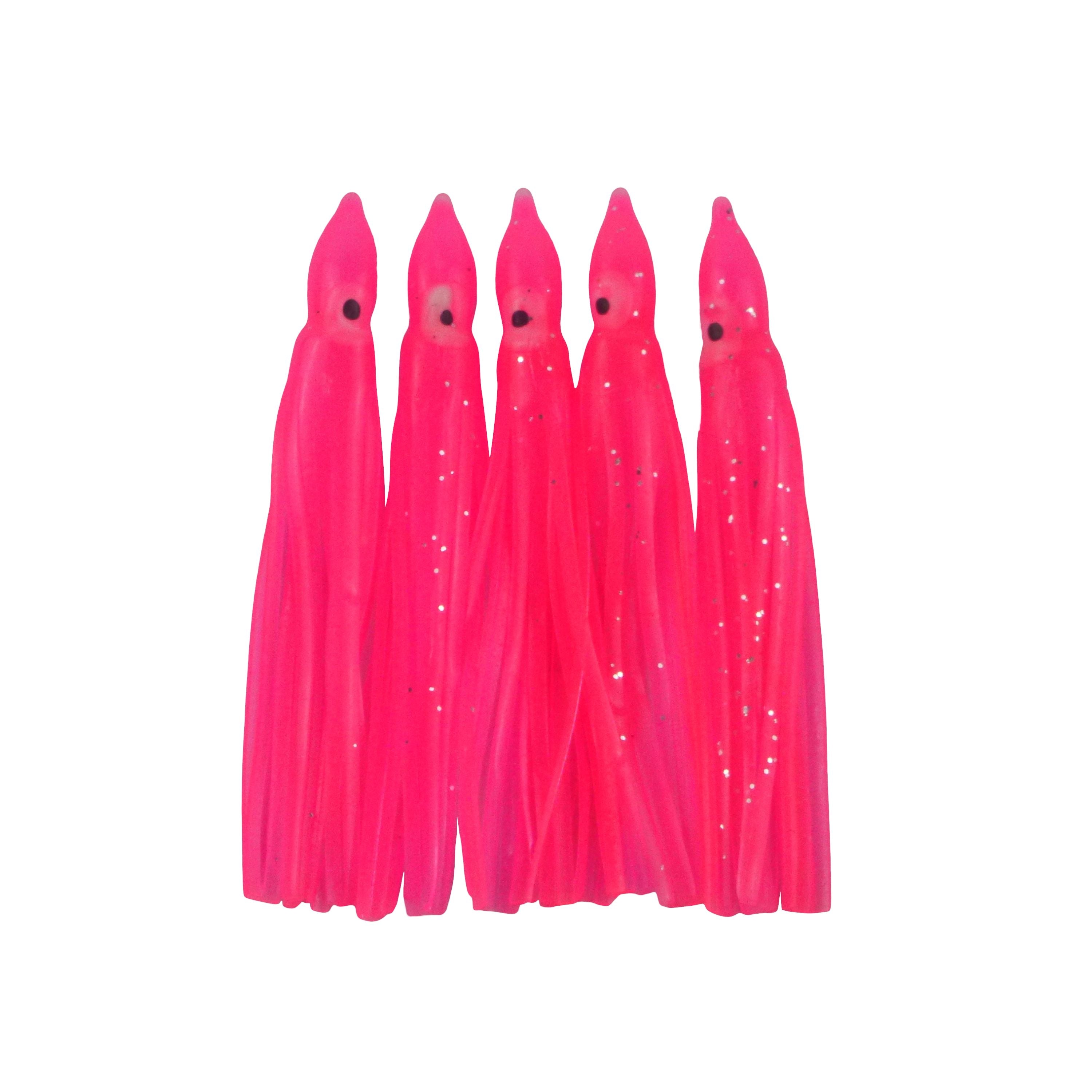 Fishing Tackle: Swimerz Octopus Skirts 100mm Hot Pink, 5 pack