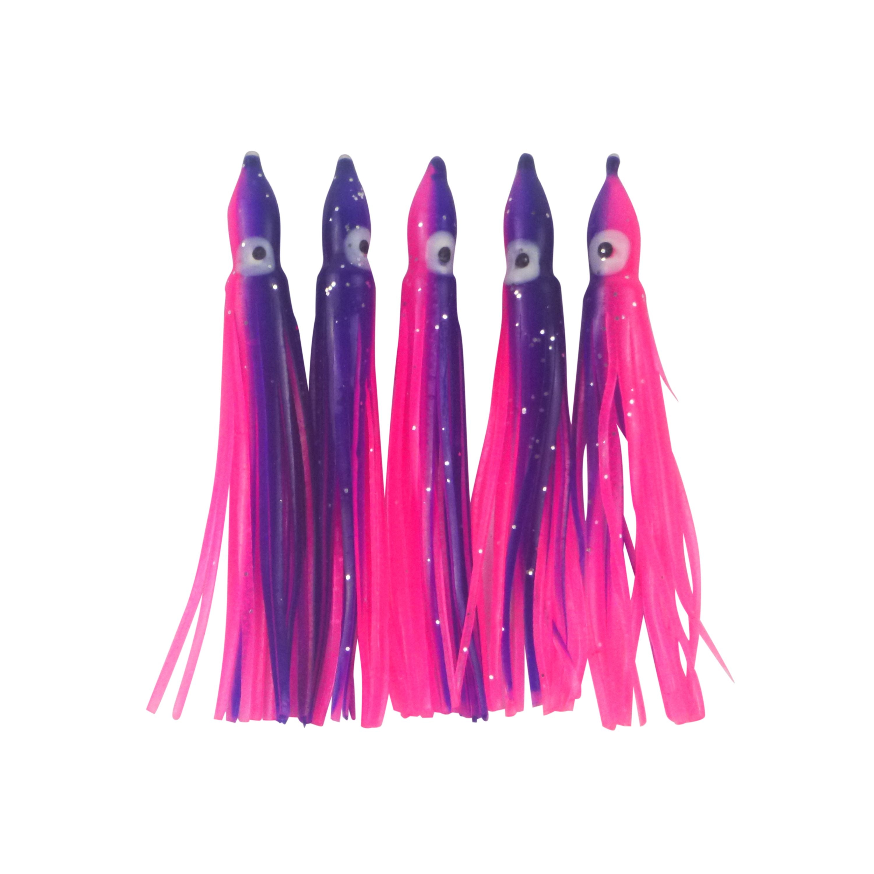Fishing Tackle: Swimerz Octopus Skirts 100mm Purple Pink, 5 pack