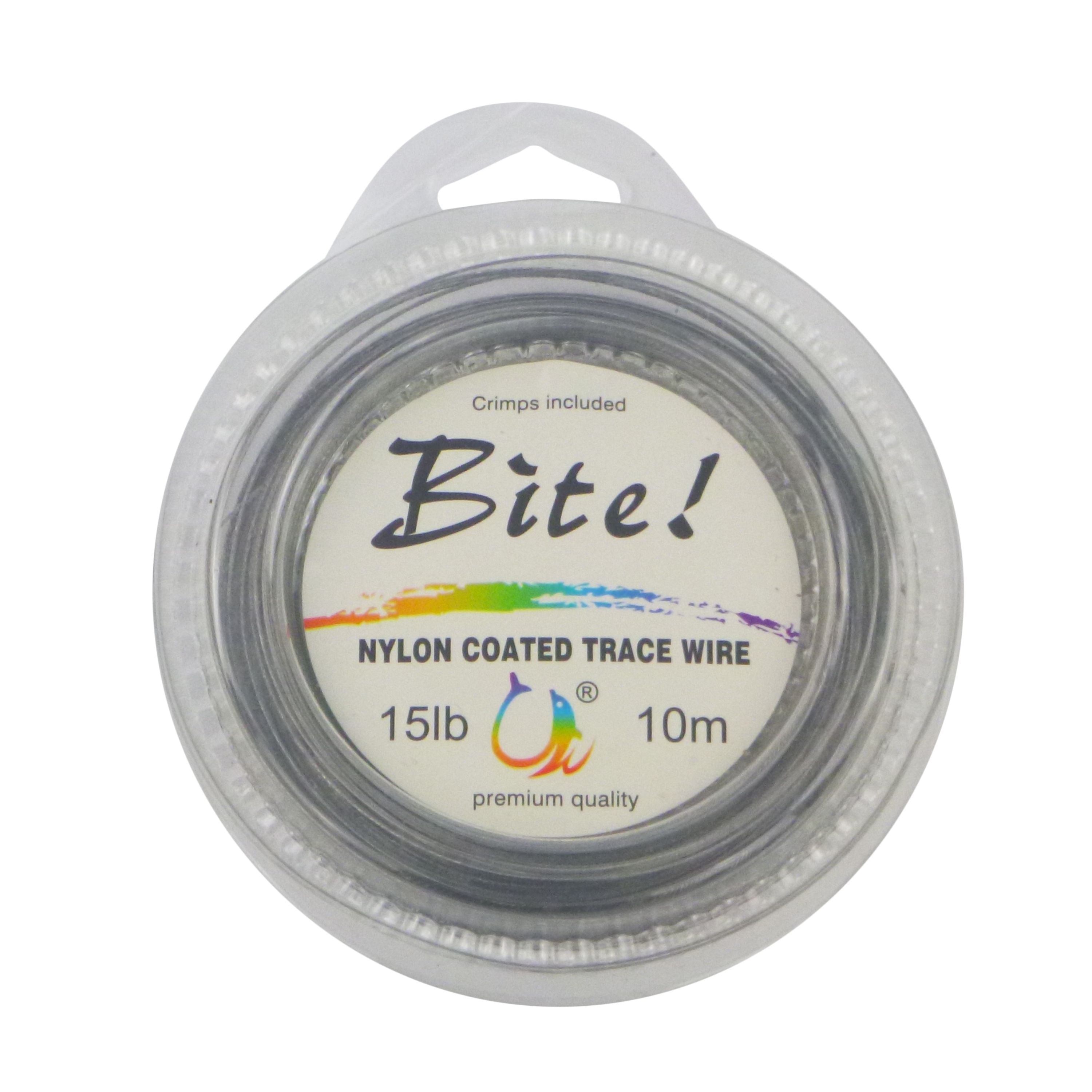 Fishing Tackle: Swimerz Bite 7 Strand Coated Leader Wire, 15lb breaking strain, 10 mtrs
