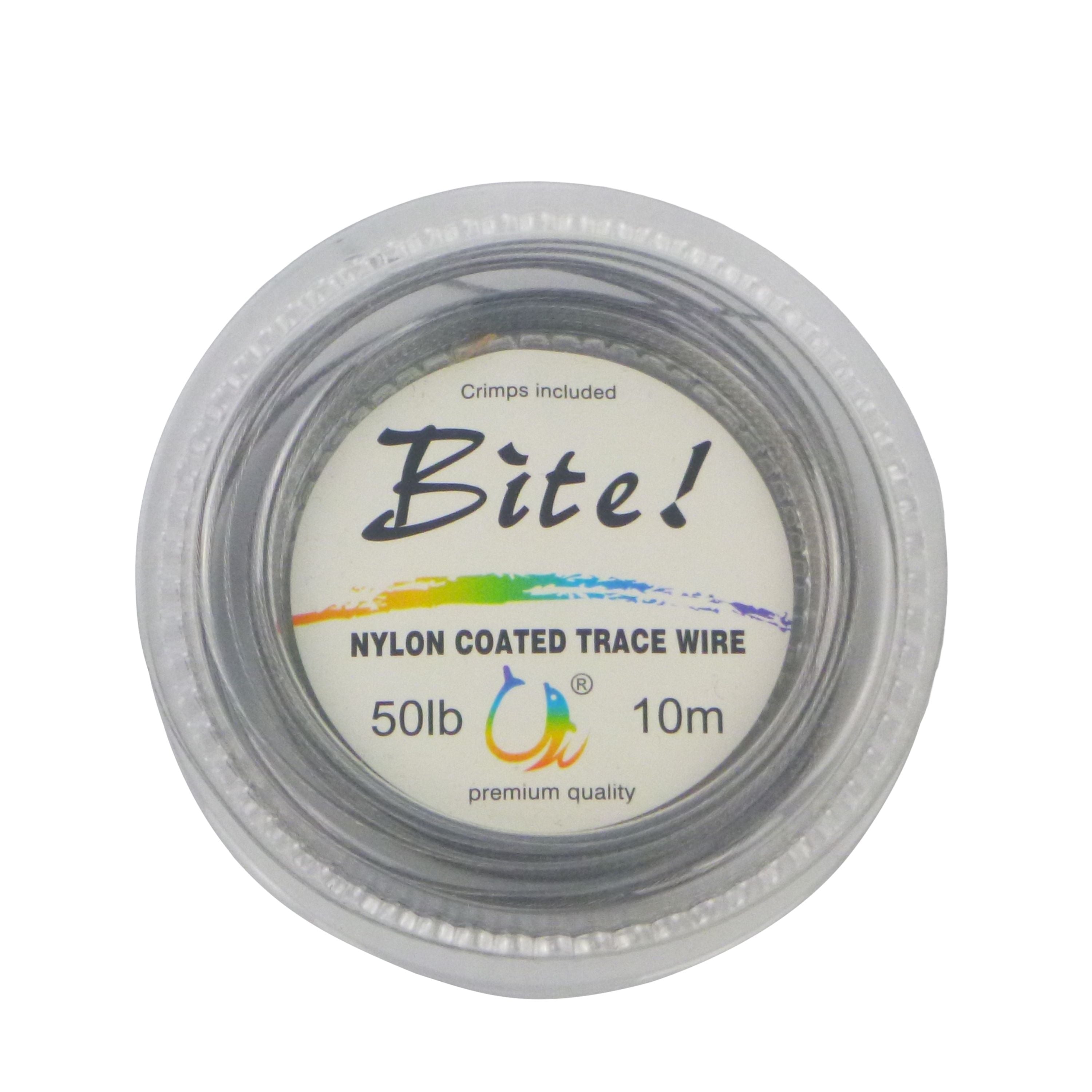 Fishing Tackle: Swimerz Bite 7 Strand Coated Leader Wire, 50lb breaking strain, 10 mtrs