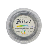 Fishing Tackle: Swimerz Bite 7 Strand Coated Leader Wire, 50lb breaking strain, 10 mtrs