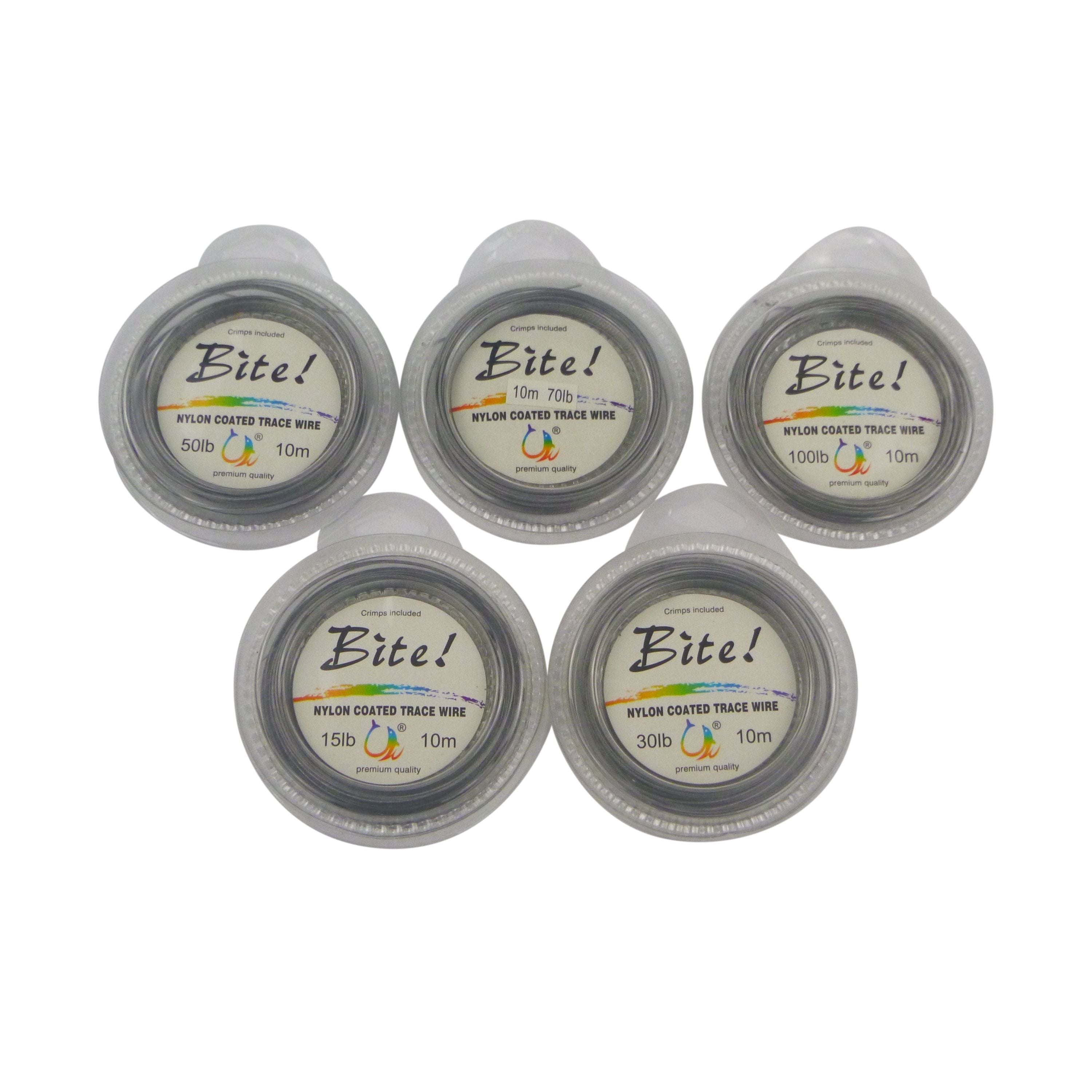 Fishing Tackle: Swimerz Bite 7 Strand Coated Leader Wire, 50lb breaking strain, 10 mtrs