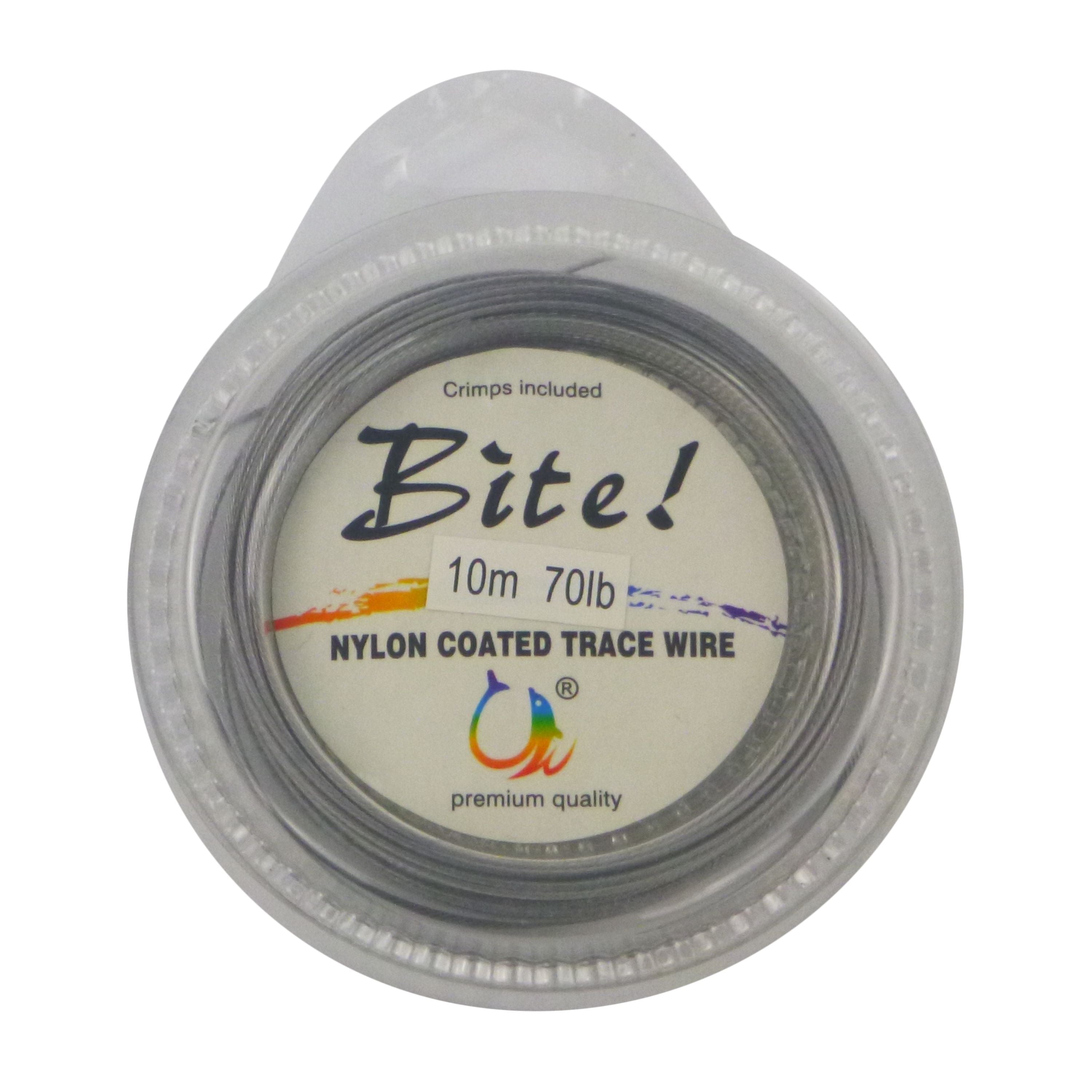 Fishing Tackle: Swimerz Bite 7 Strand Coated Leader Wire, 70lb breaking strain, 10 mtrs