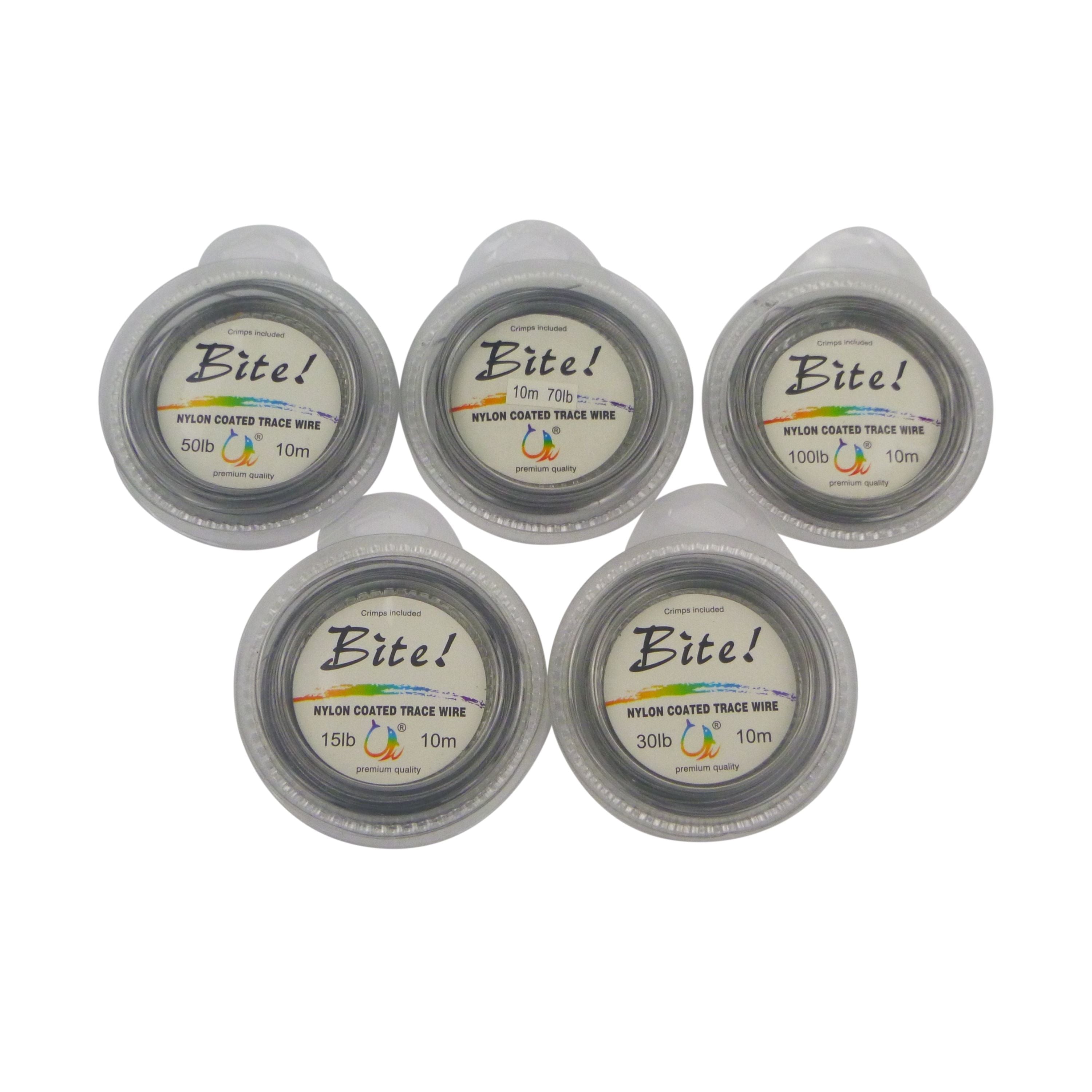 Fishing Tackle: Swimerz Bite 7 Strand Coated Leader Wire, 70lb breaking strain, 10 mtrs