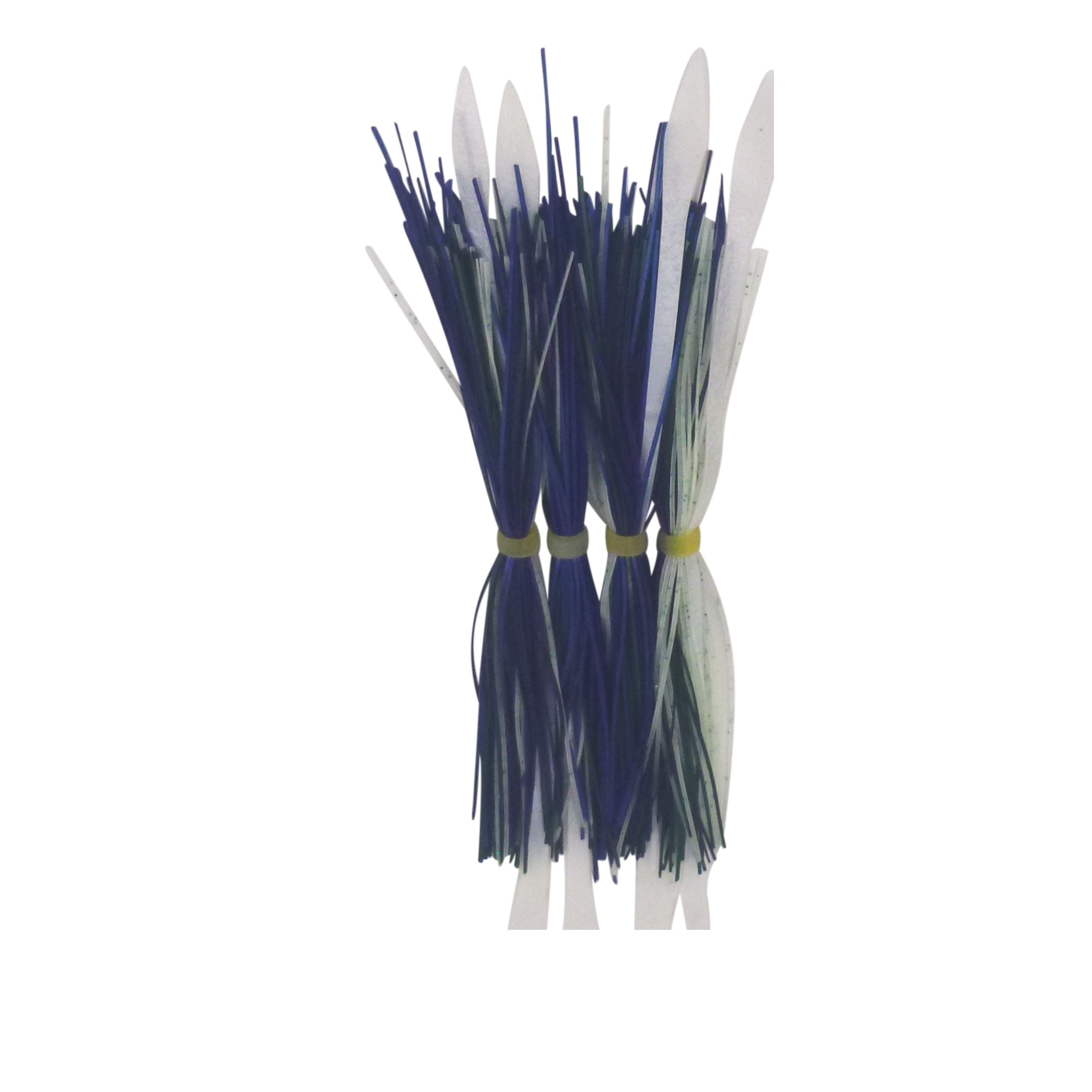 Fishing Tackle: Dekoi Tailled Lure Skirts, Blue Green Lumo
