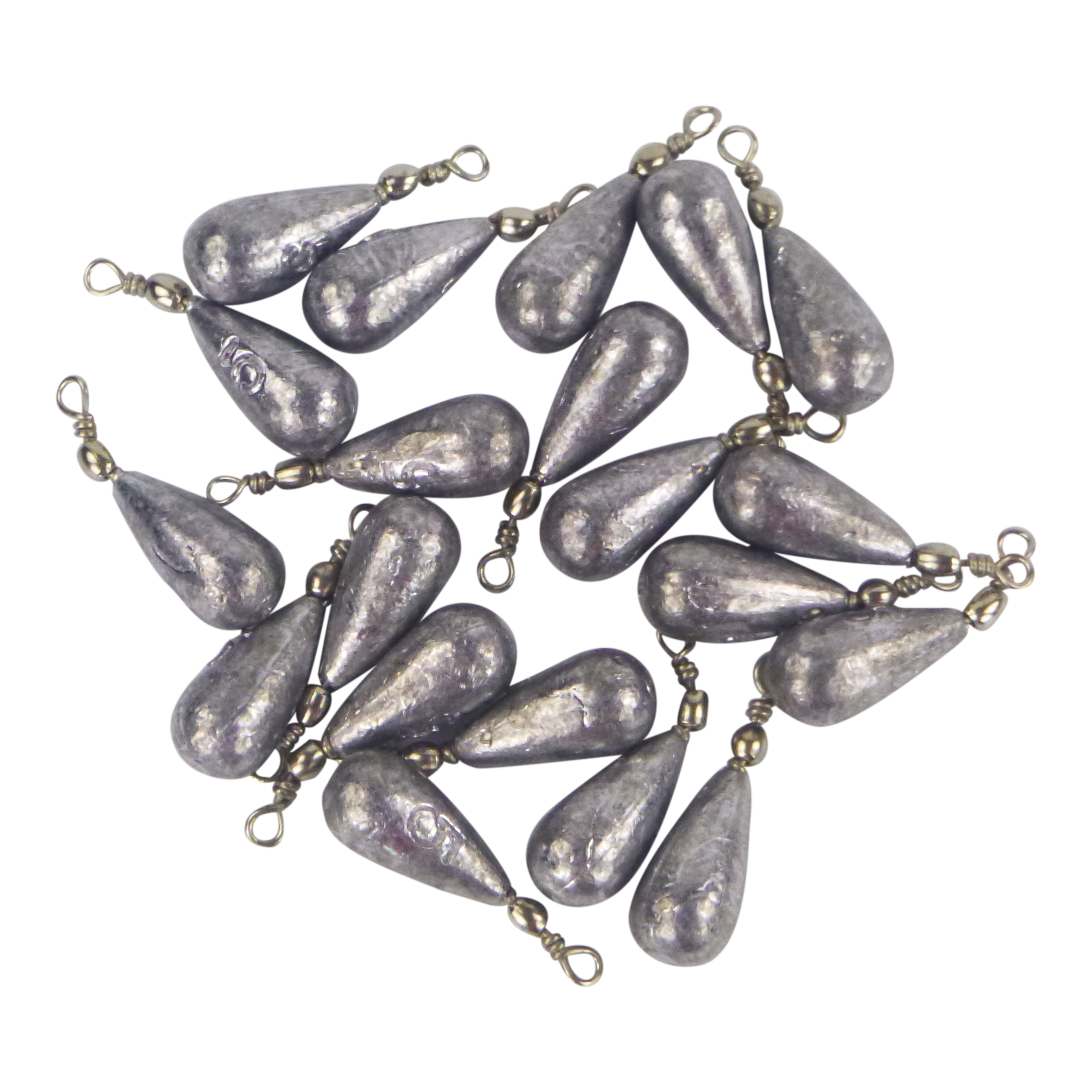Fishing Tackle: Swimerz 5gm Teardrop Sinker, Lead, 20 pack
