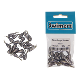 Fishing Tackle: Swimerz 5gm Teardrop Sinker, Lead, 20 pack