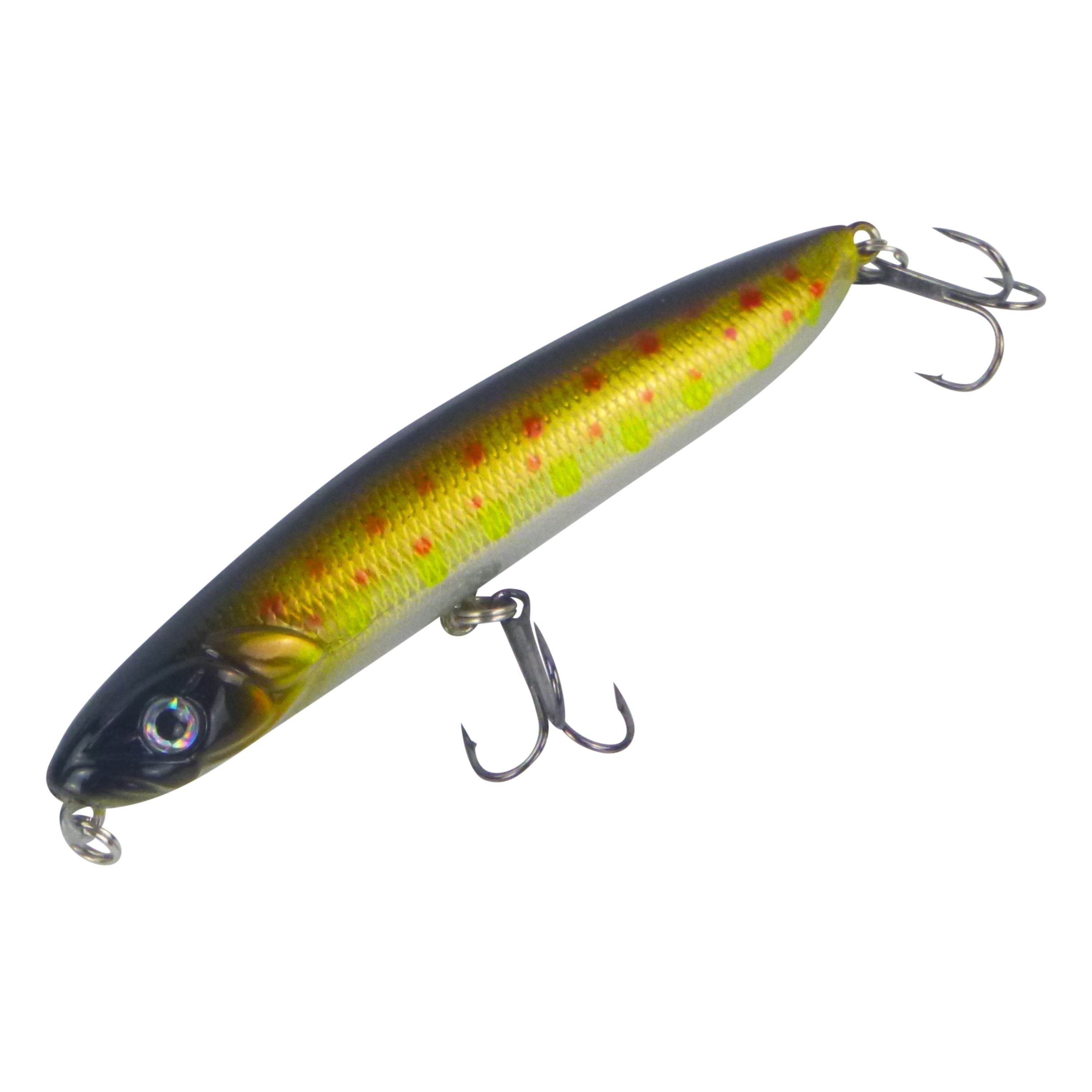 Fishing Tackle: Toppu Mizzu Stickbait, 95mm, Spotted Gold
