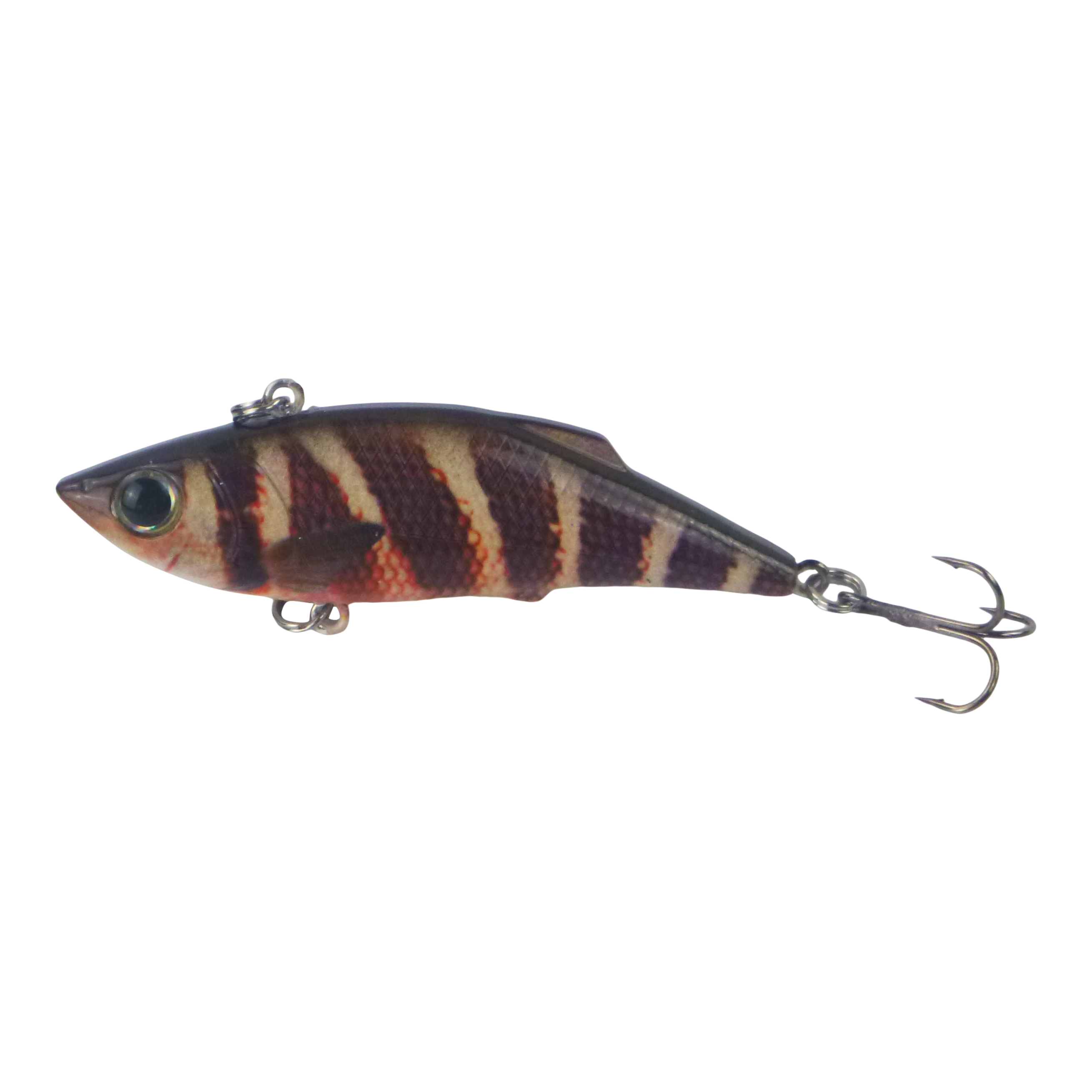 Fishing Tackle: Finesse MK54 Big Vibe, 80mm, Striped Reefy