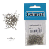 Fishing Tackle: Swimerz Italian Snap, Closed Eye, size 2, 45 pack