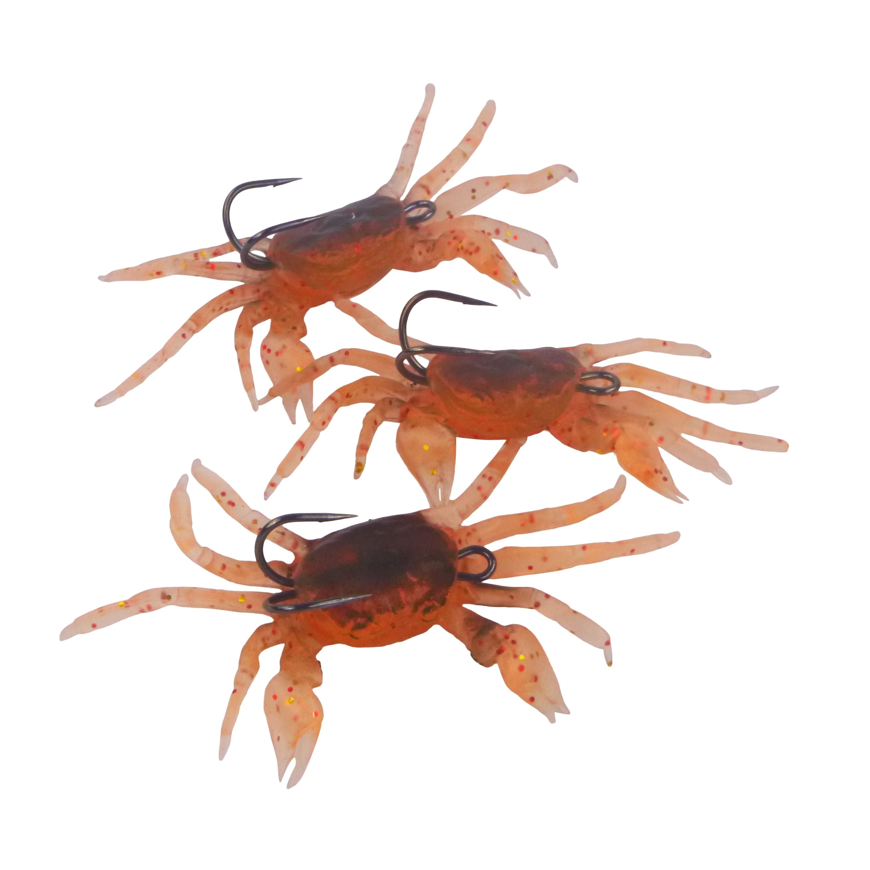 Fishing Tackle: Swimerz Soft Crabs, Pink Nipper, 3 pack