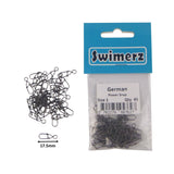 Fishing Tackle: Swimerz German Power Snap, Closed Eye, size 1, 45 pack