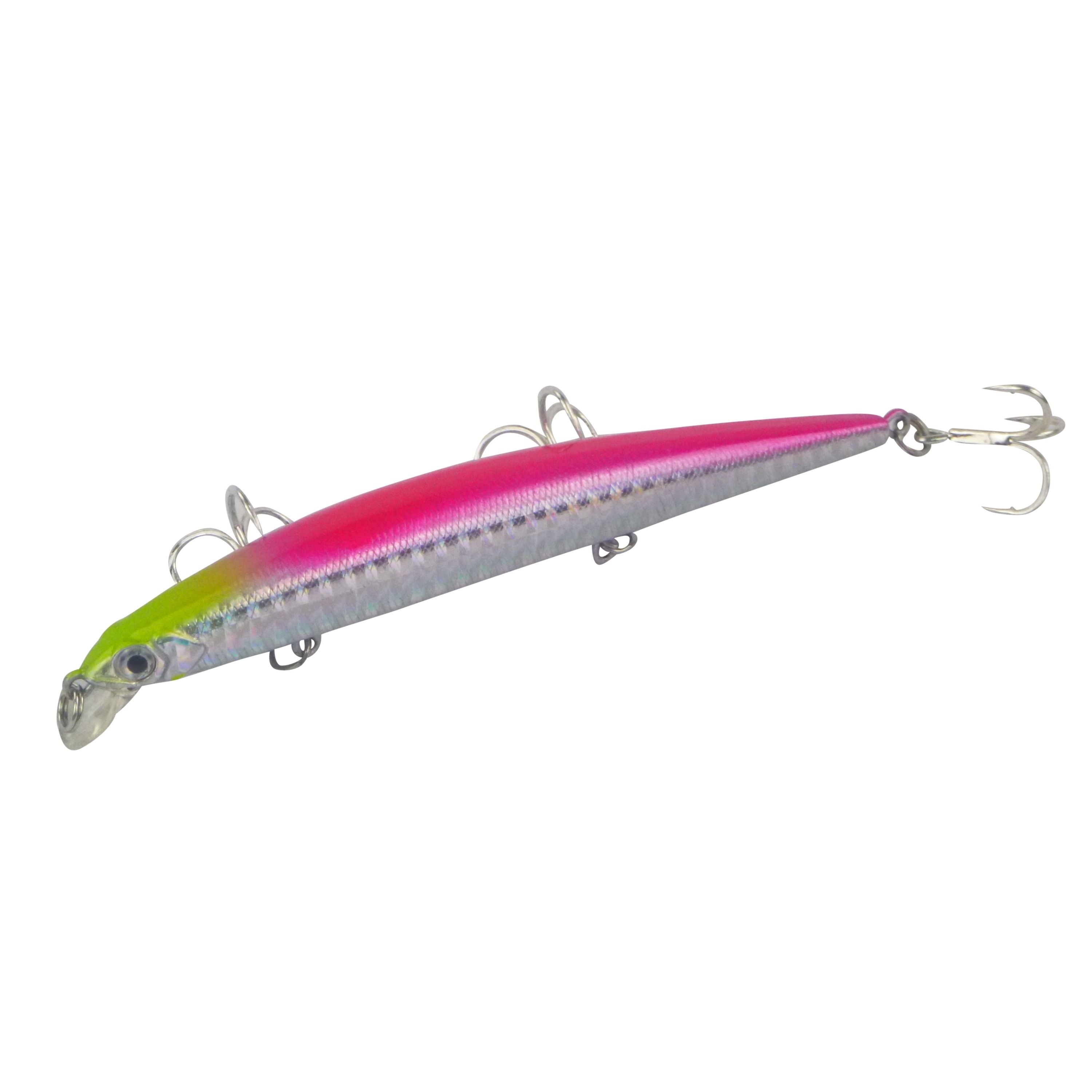 Fishing Tackle: Finesse LW12 Shallow Diving Twitch Bait 120mm, Pink Flash