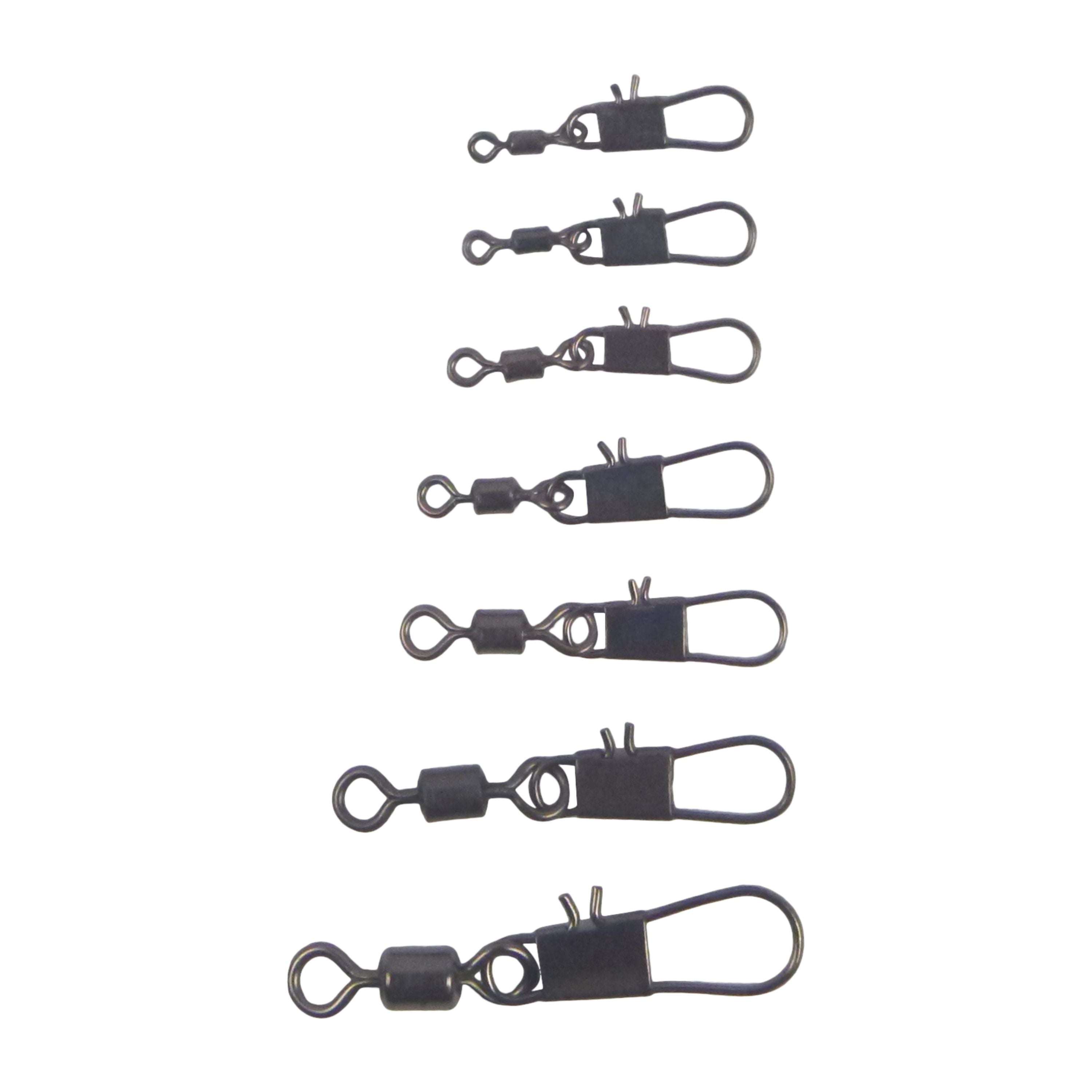 Fishing Tackle: Swimerz Rolling Swivel w Interlock Snap, Size 4, 40 pack