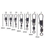 Fishing Tackle: Swimerz Rolling Swivel w Interlock Snap, Size 4, 40 pack