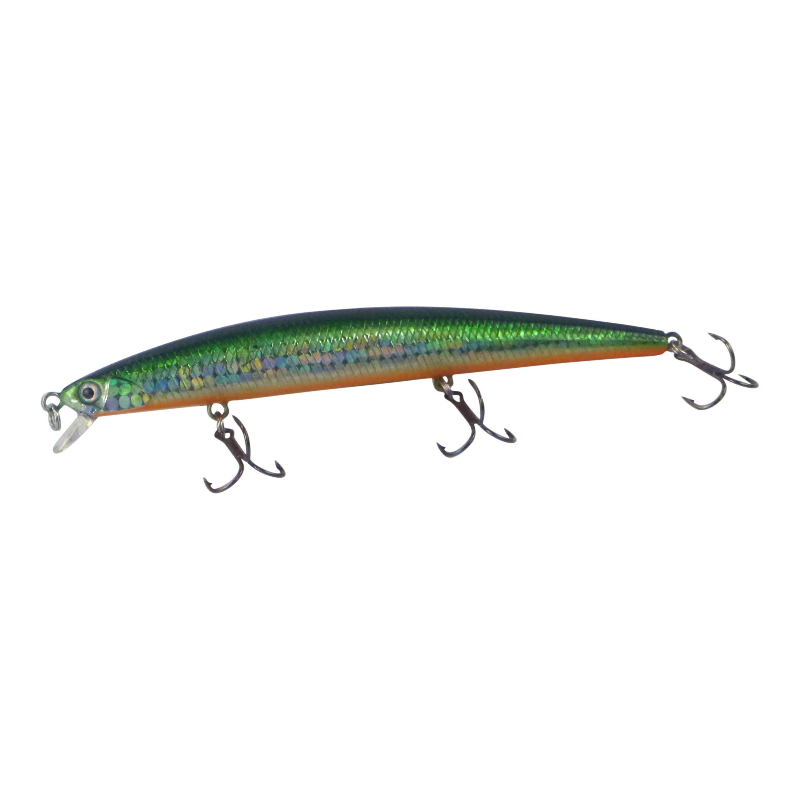 Fishing Tackle: Finesse MK21 Shallow Diving Lure, 130mm, Green Blaze